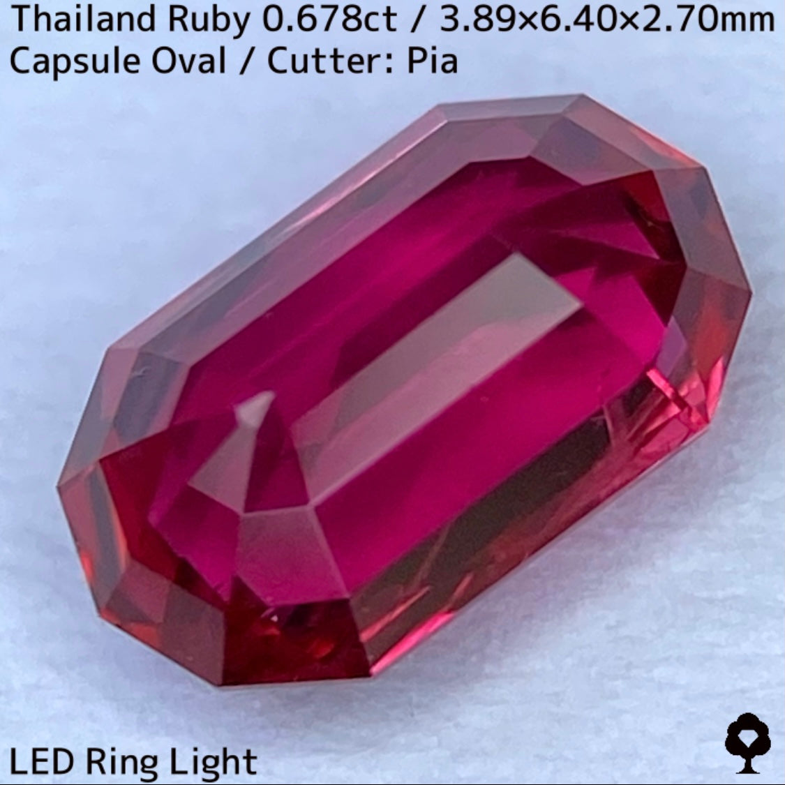 タイ産ルビー0.678ct★強烈ビビットピンクの煌めきが美しすぎる希少な完璧なカットのルビー
