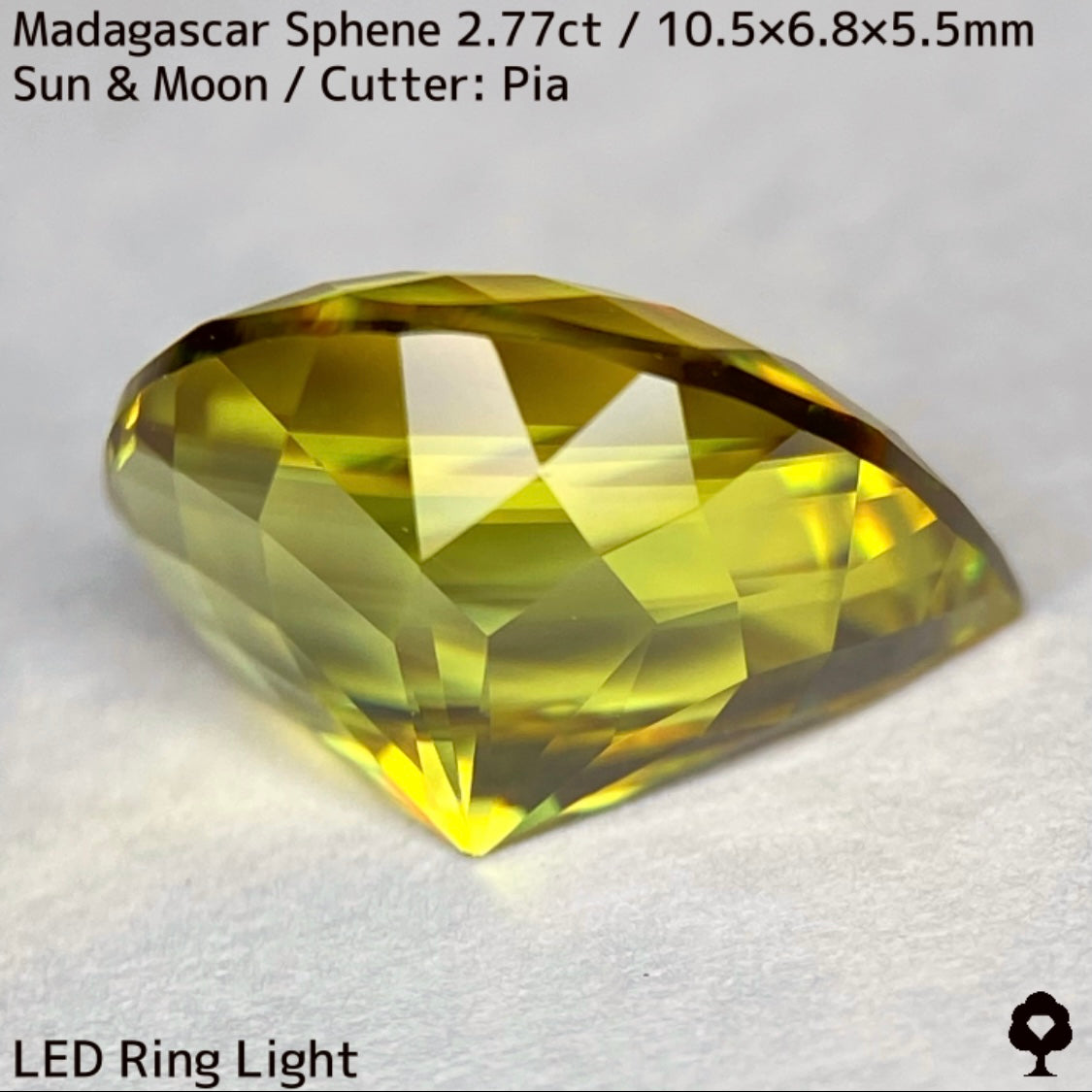 【お客さま専用】マダガスカルスフェーン2.780ct★致命的亀裂を取り去った太陽と月をイメージした煌めき凄まじい美結晶