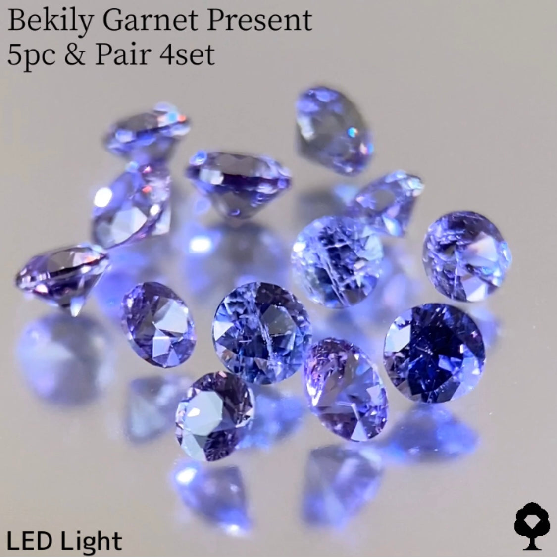 【ご当選者さま専用】No.6 ベキリーガーネットペア0.04ct/0.05ct★GTJ創業者の大御所秘蔵★幻のベキリーカラーチェンジガーネット0.04ct〜0.09ct5個&ペア4セットプレゼント💎