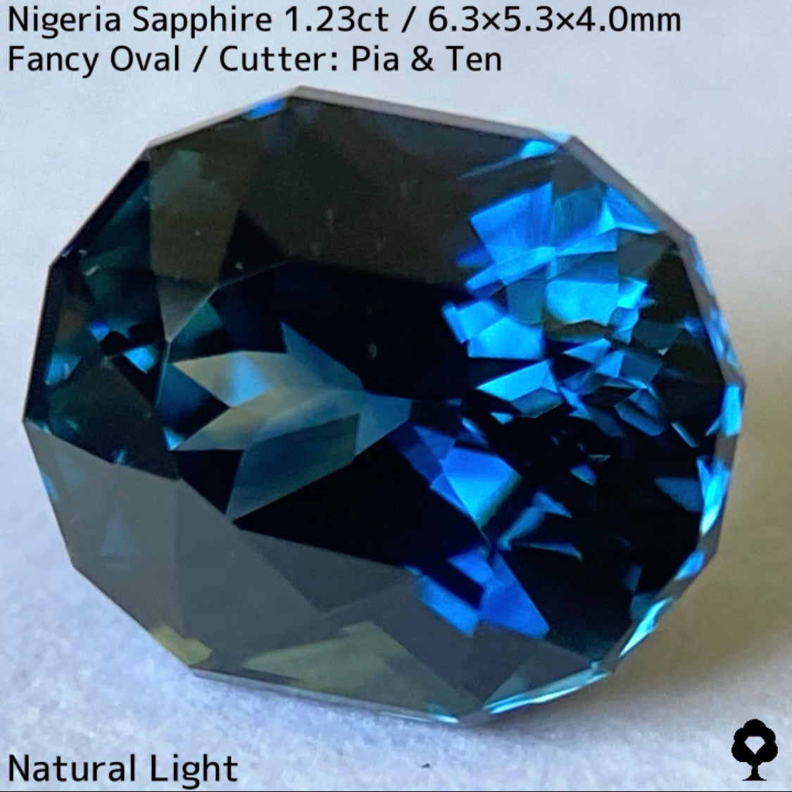 【お客さま専用】ナイジェリア産サファイア1.23ct★コーンフラワーブルーとティールブルーが同時に楽しめる贅沢な超絶美色美結晶