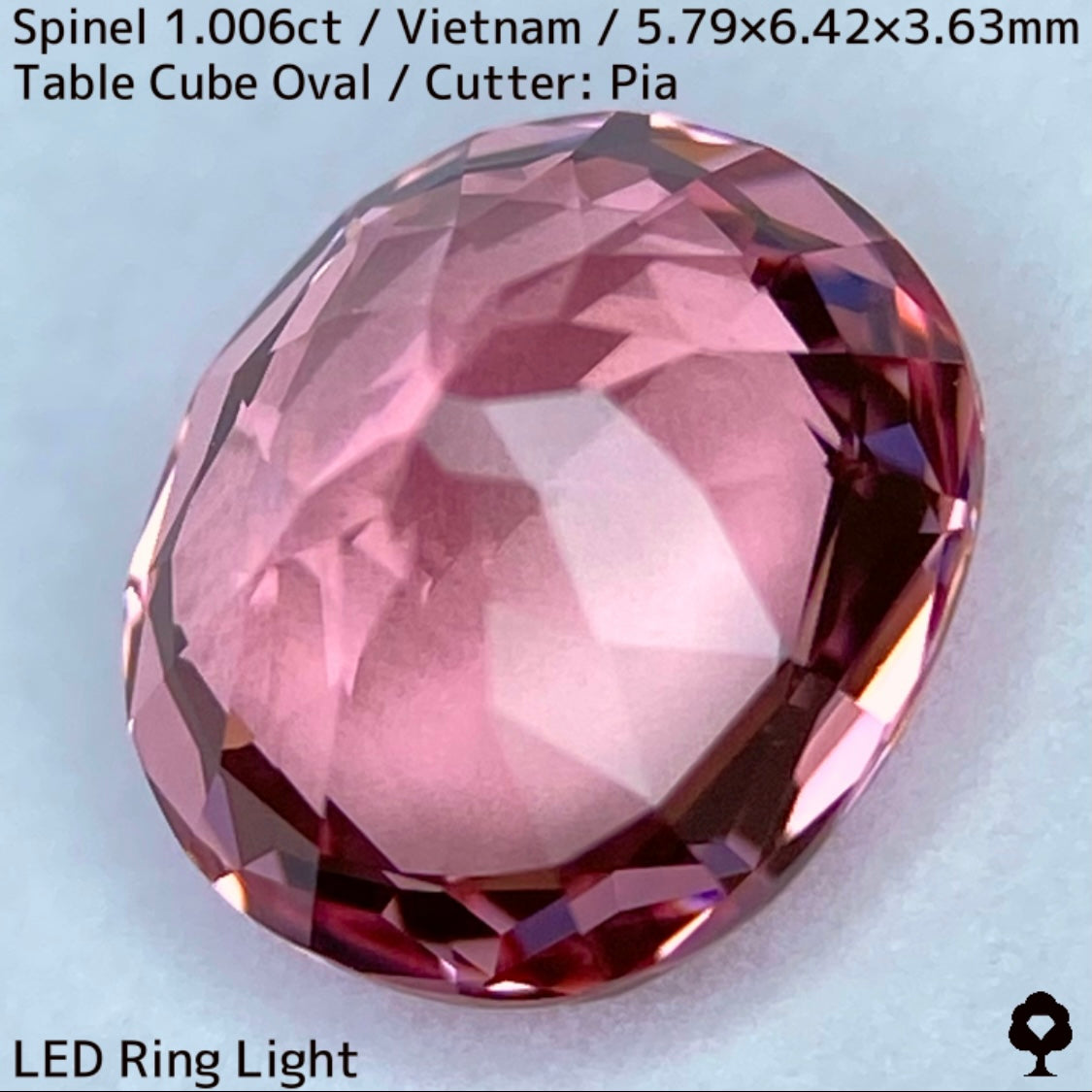 ベトナム産スピネル1.006ct★パパラチァカラーの見事な1ctアップ美結晶の煌めき止まらない