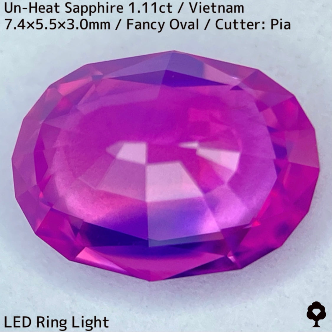 ベトナム産非加熱サファイア1.11ct