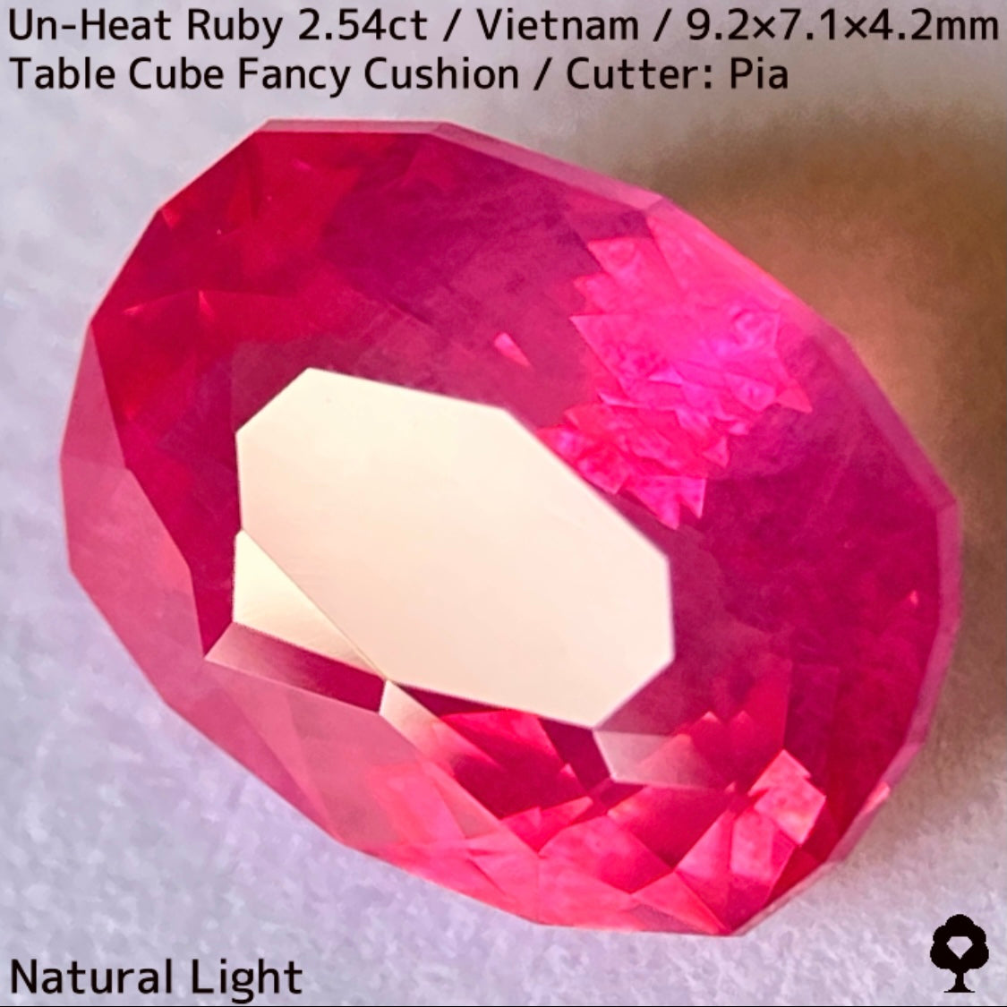 【ルビーフォーカス一級便作品】ベトナム産非加熱ルビー2.54ct