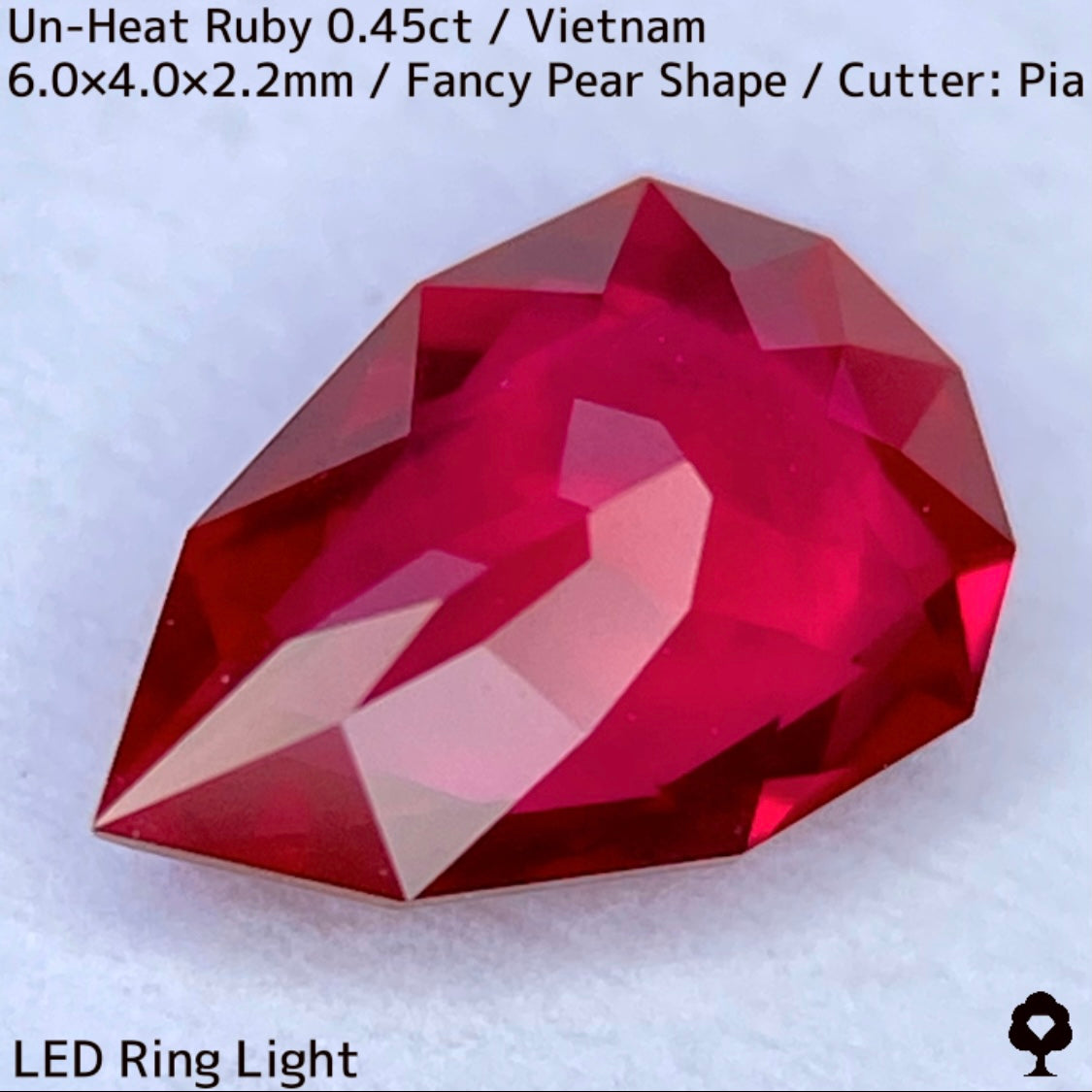 【ご当選者さま専用】ベトナム産非加熱ルビー0.45ct★強烈なネオンの煌めき放つ一級品質の超美色美結晶★コランダムフォーカスプライス