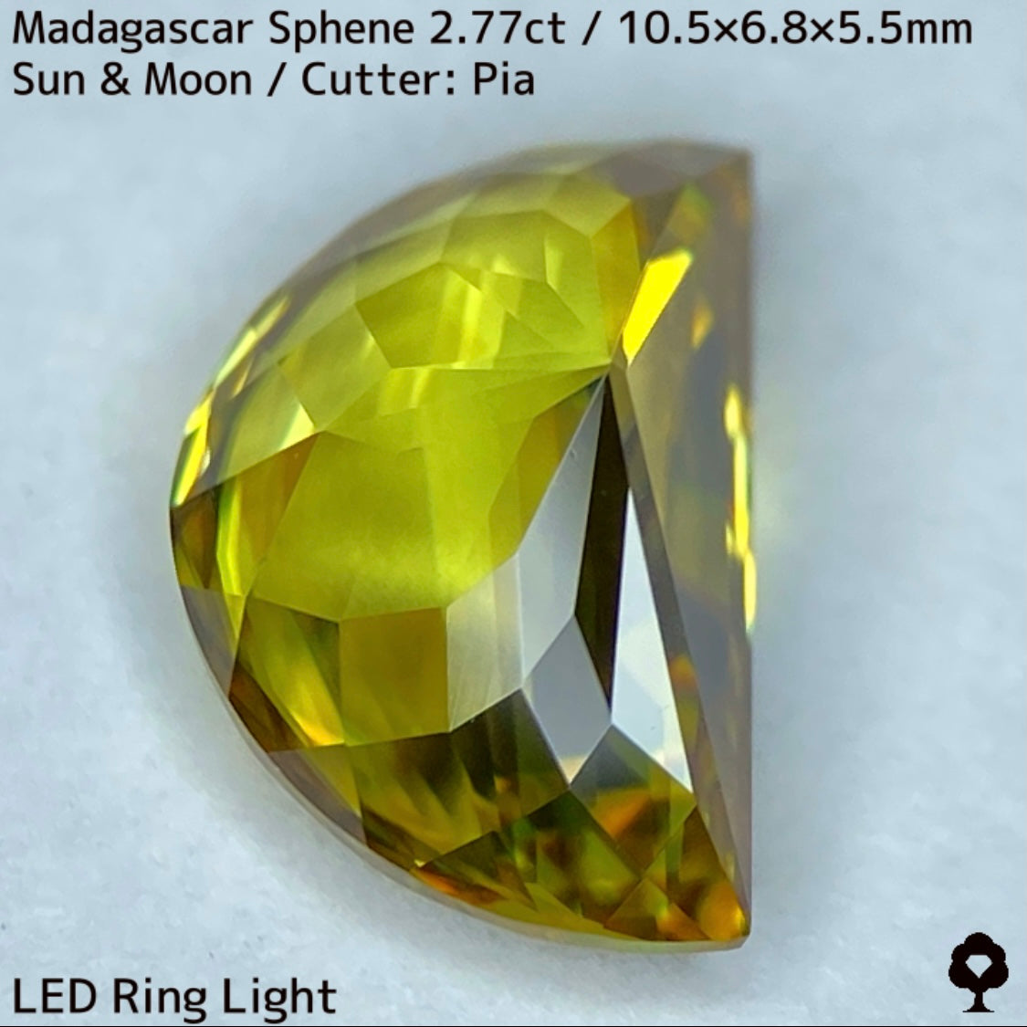 【お客さま専用】マダガスカルスフェーン2.780ct★致命的亀裂を取り去った太陽と月をイメージした煌めき凄まじい美結晶