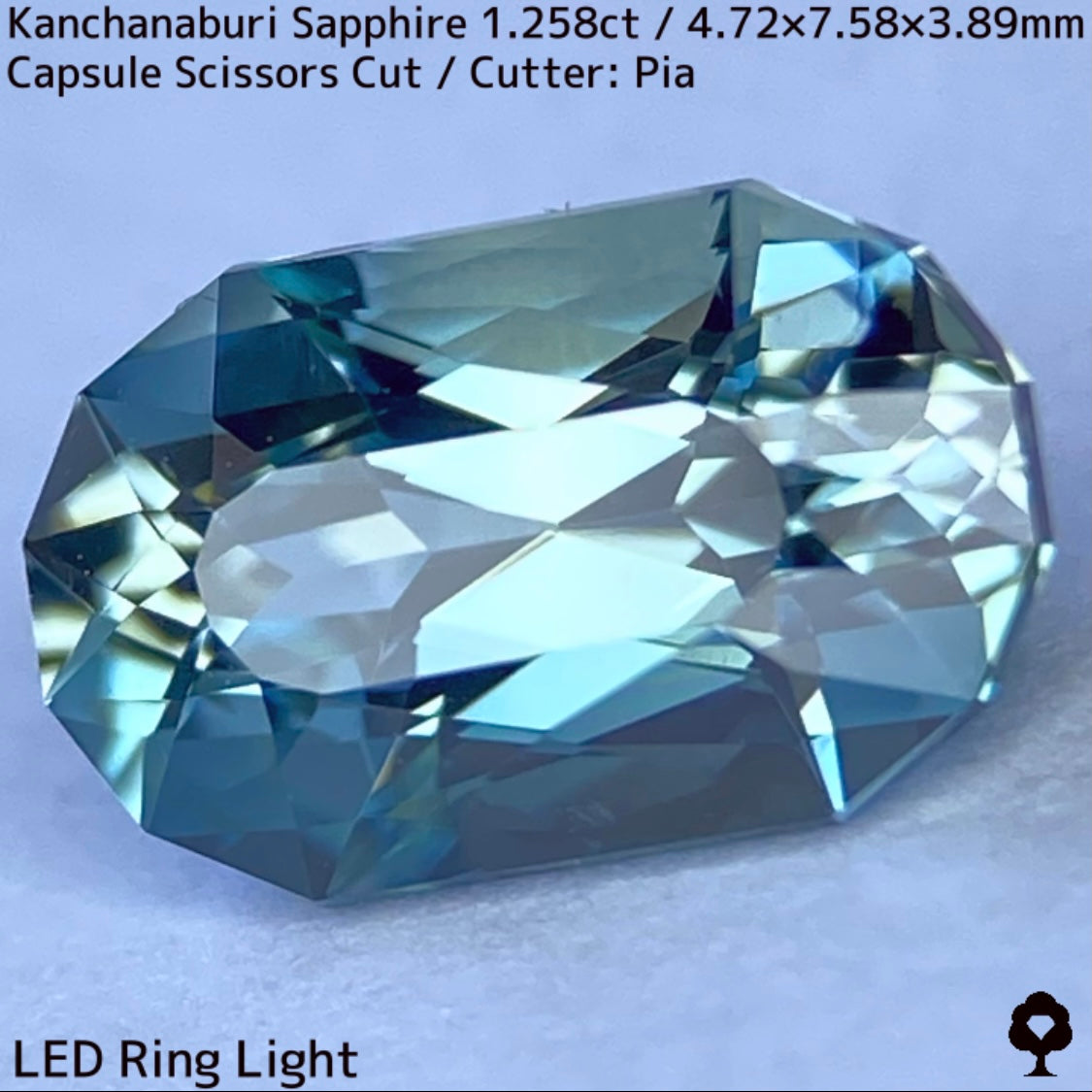 【ご当選者さま専用】まほチケPRプレキャン★カンチャナブリー産サファイア1.258ct
