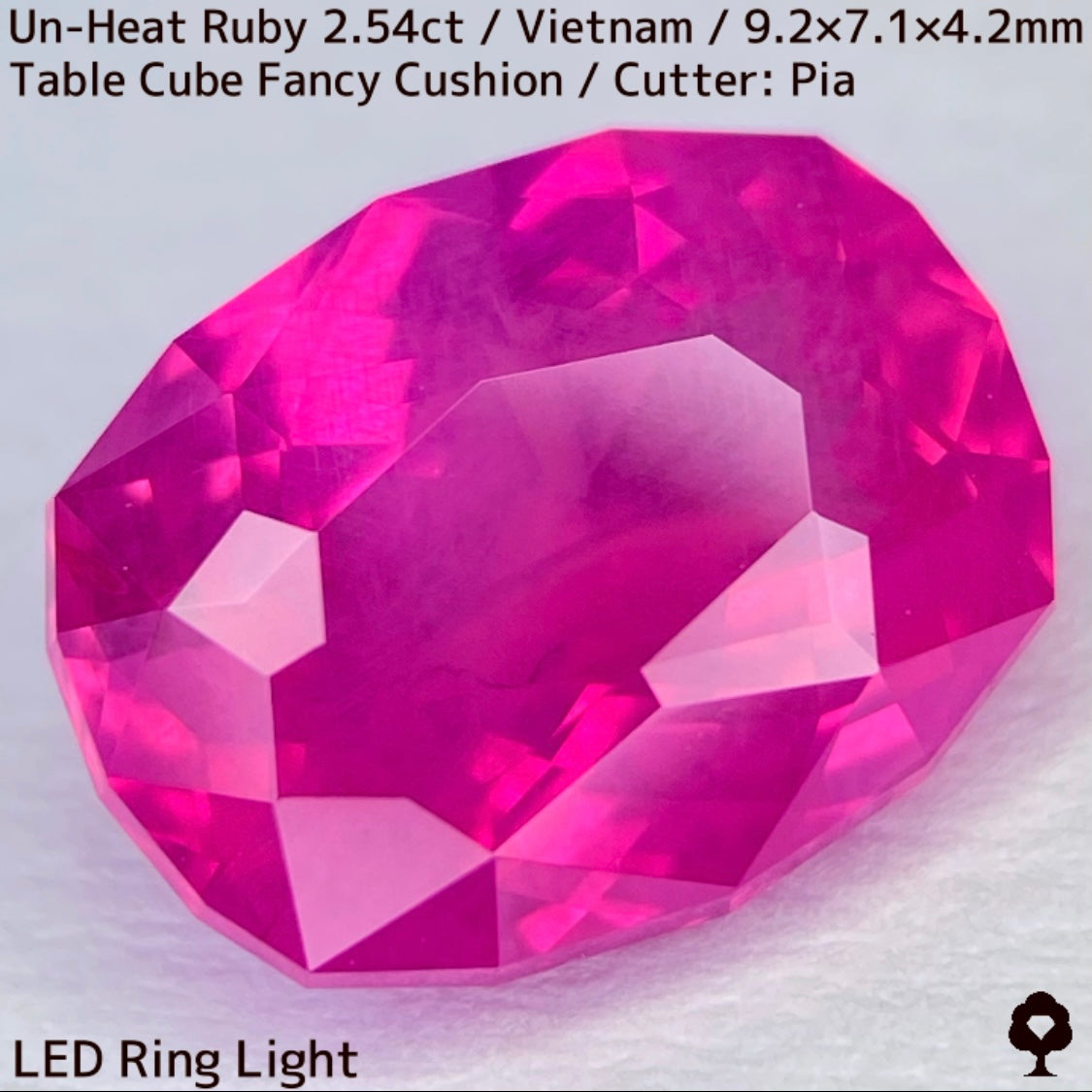 【ルビーフォーカス一級便作品】ベトナム産非加熱ルビー2.54ct