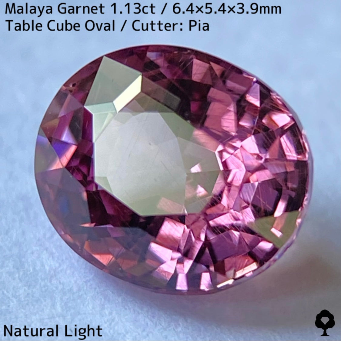 【ご当選者さま専用】マラヤガーネット1.13ct★光や時間によって変わる美ピンクの針インクル入り美結晶は煌きが止まらない