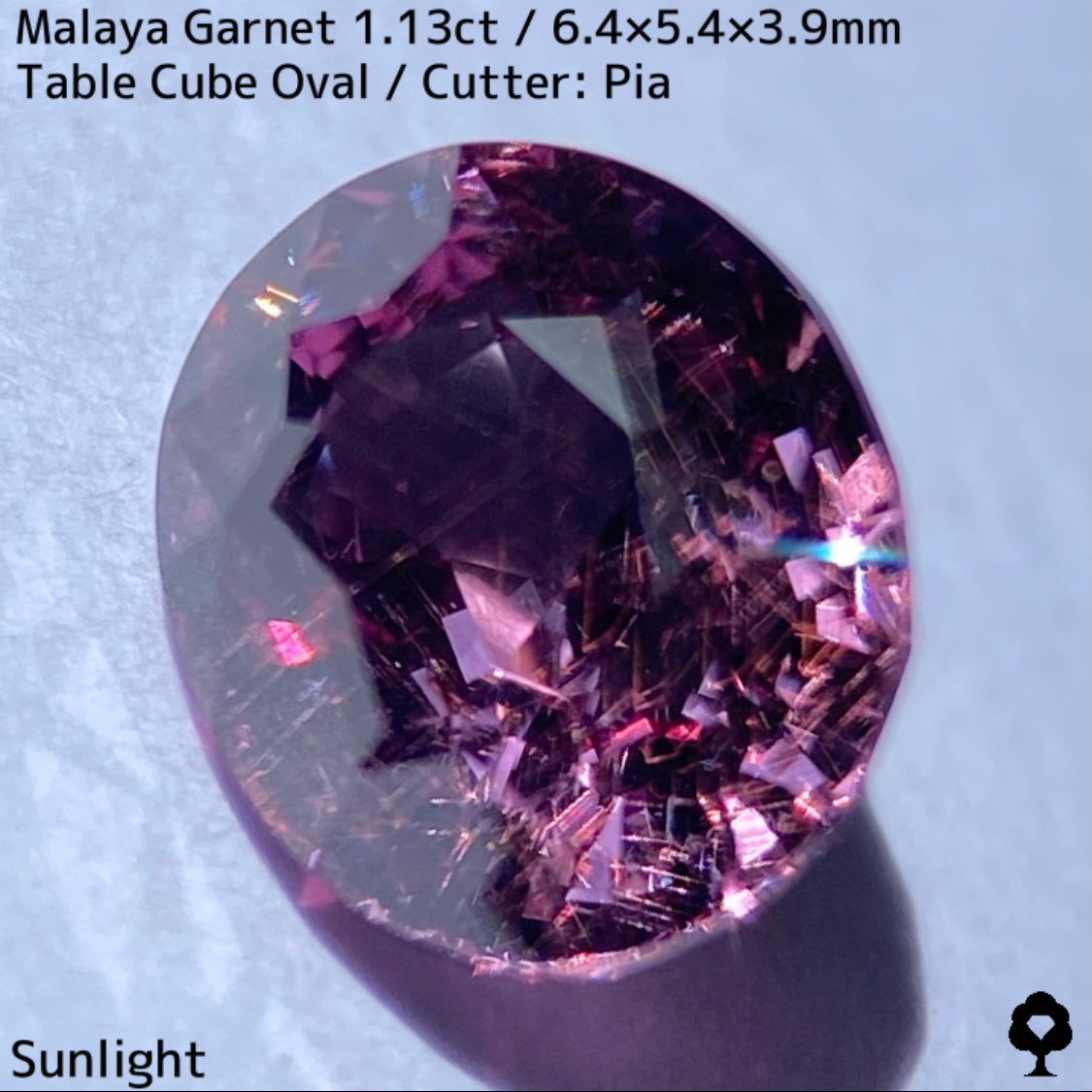 【ご当選者さま専用】マラヤガーネット1.13ct★光や時間によって変わる美ピンクの針インクル入り美結晶は煌きが止まらない