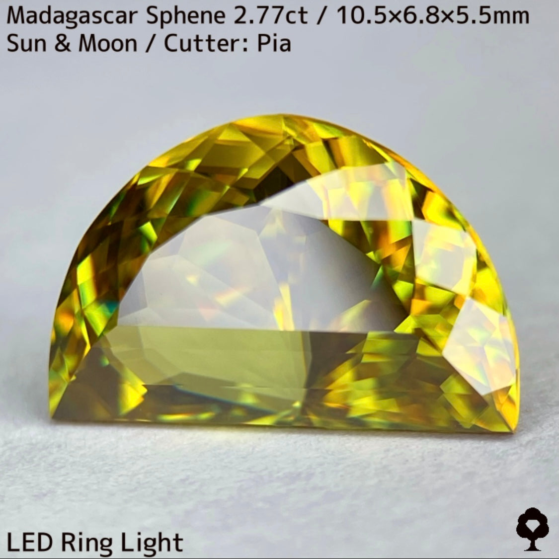 【お客さま専用】マダガスカルスフェーン2.780ct★致命的亀裂を取り去った太陽と月をイメージした煌めき凄まじい美結晶