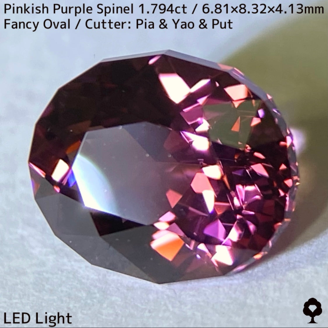 ビルマ産ピンキッシュパープルスピネル1.794ct★大人の雰囲気漂うピンクに彩るカラフルファイアー