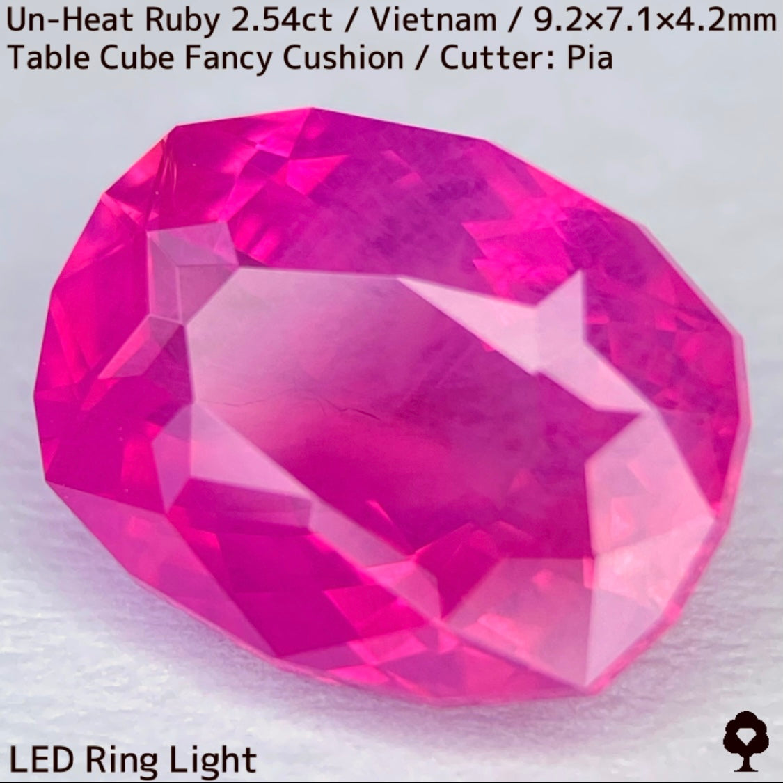 【ルビーフォーカス一級便作品】ベトナム産非加熱ルビー2.54ct