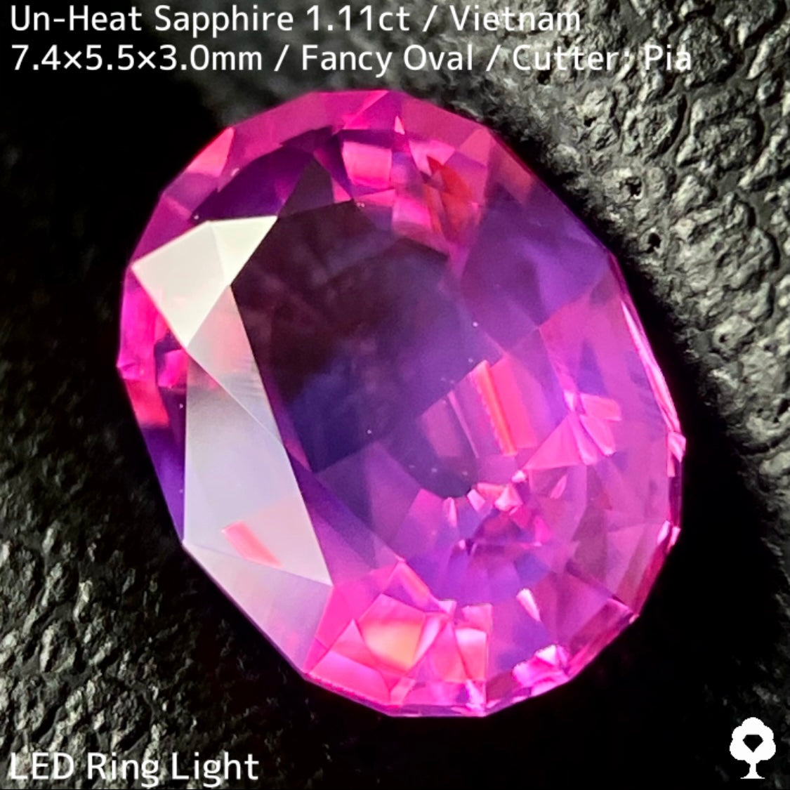 ベトナム産非加熱サファイア1.11ct