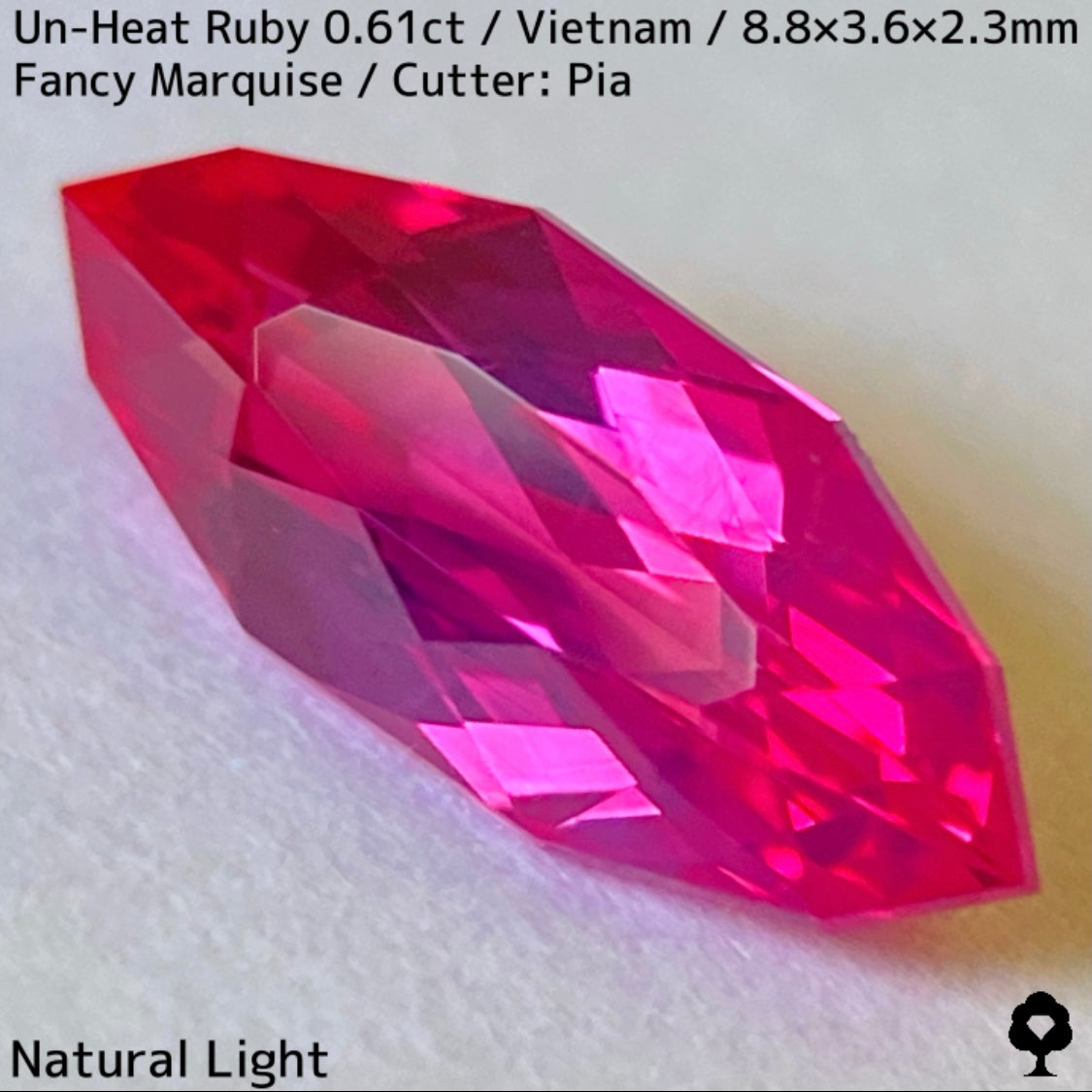 【ご当選者さま専用】ベトナム産非加熱ルビー0.61ct★凄まじいネオンカラー放つ超美結晶の色だまり感たまらない