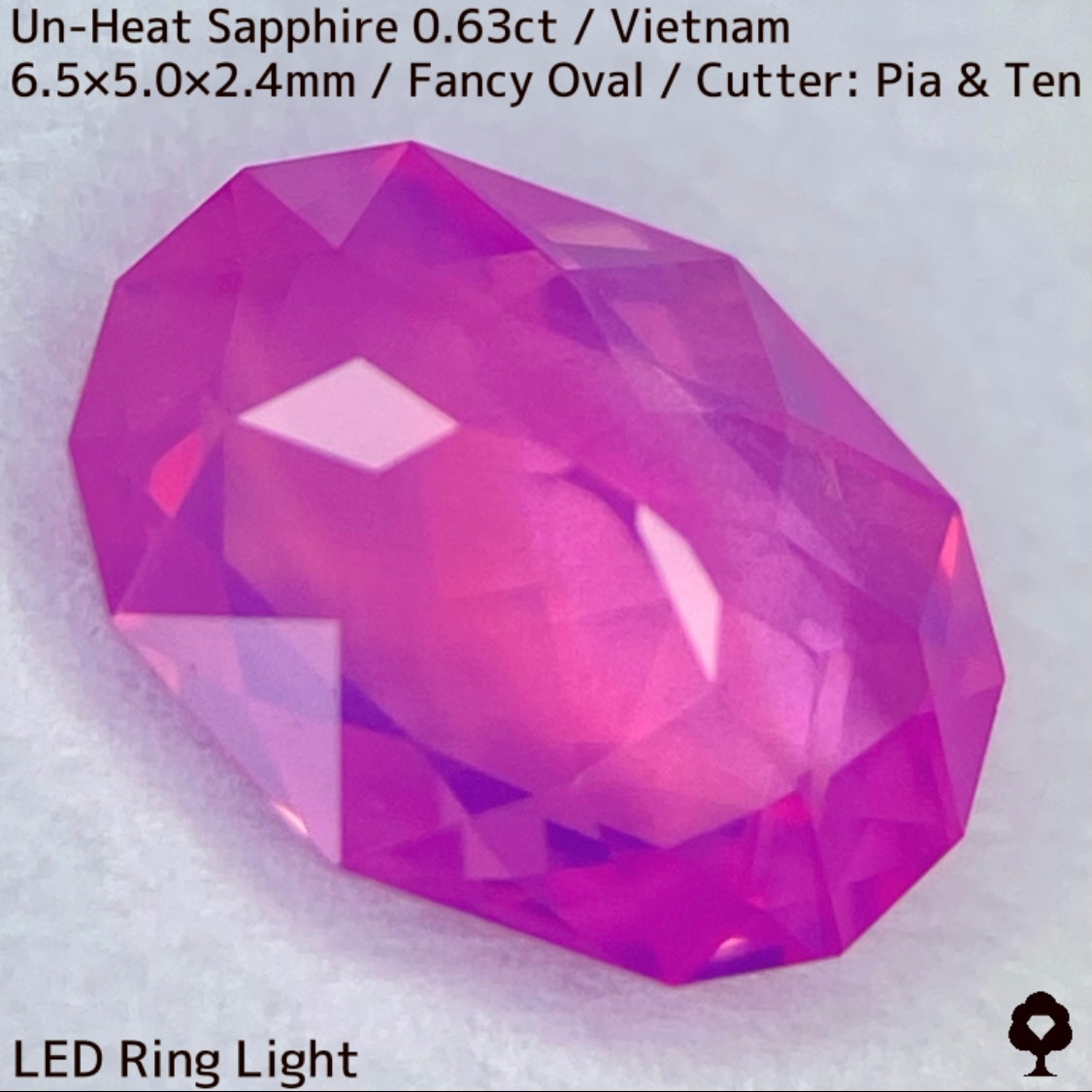 【ご当選者さま専用】ベトナム産非加熱サファイア0.63ct