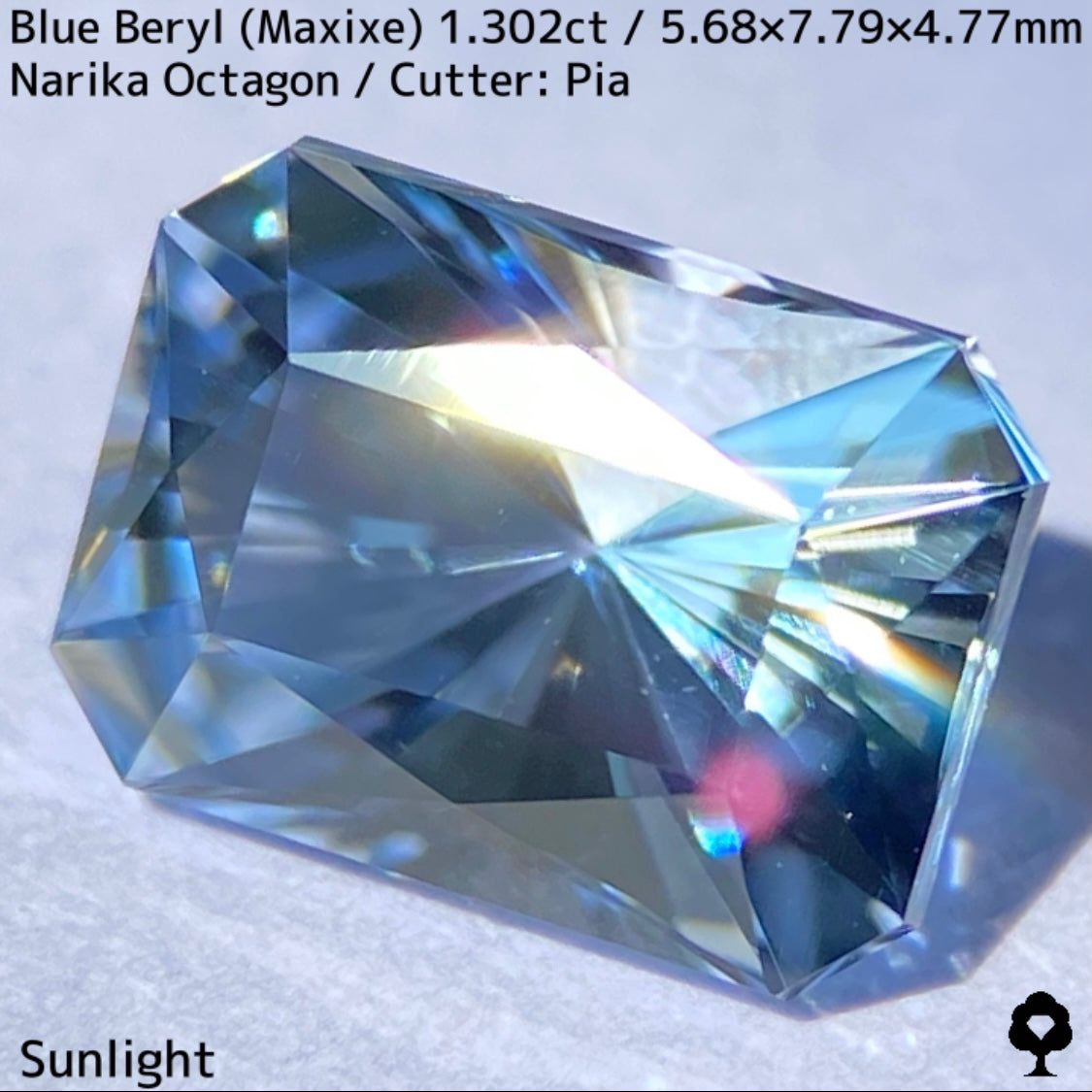 【お客さま専用】ブルーベリル(マシーシェ)1.302ct★3月誕生石?特別プライス
