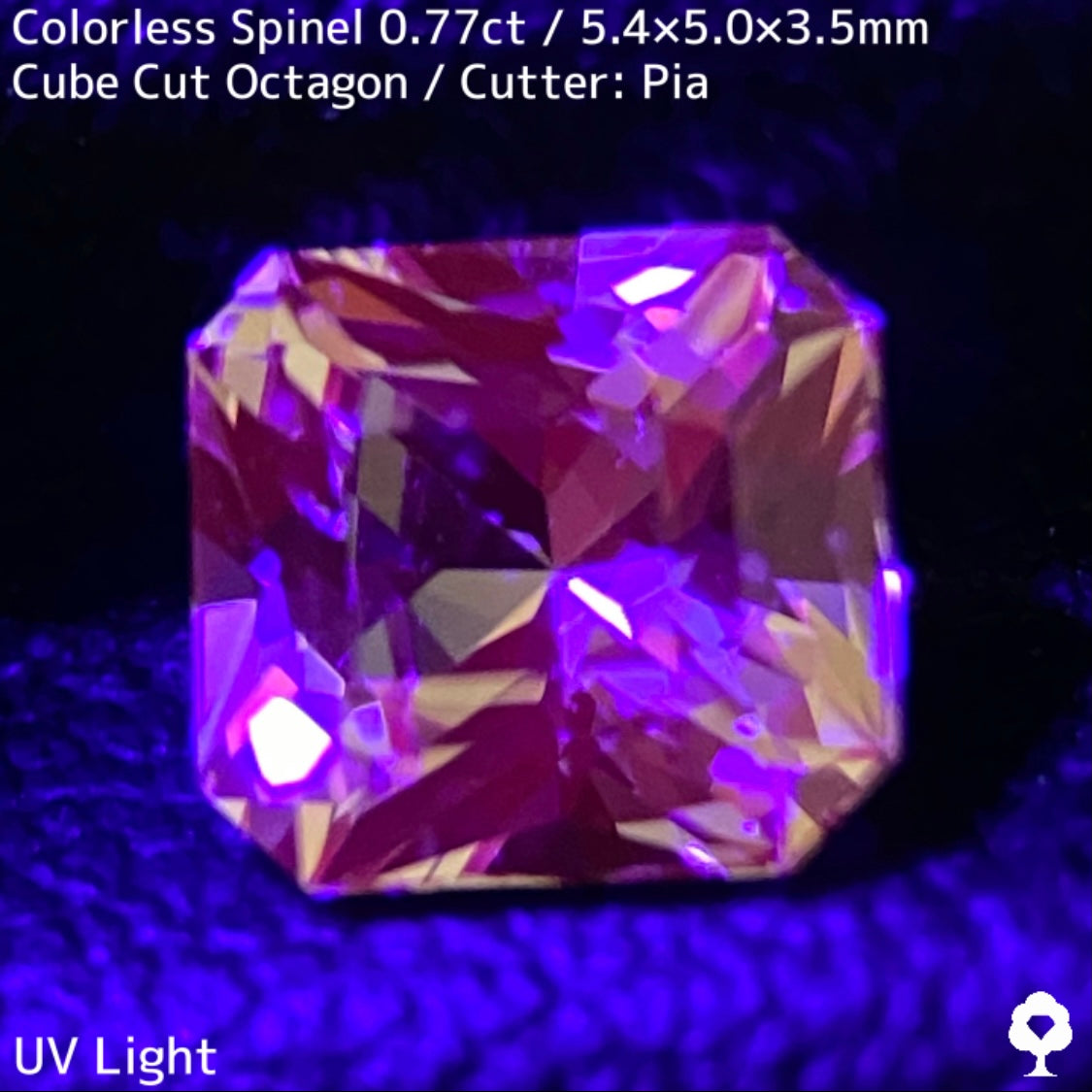 カラーレススピネル0.772ct★ダイヤ顔負けの強烈な煌めき放つレアカラーレス美結晶