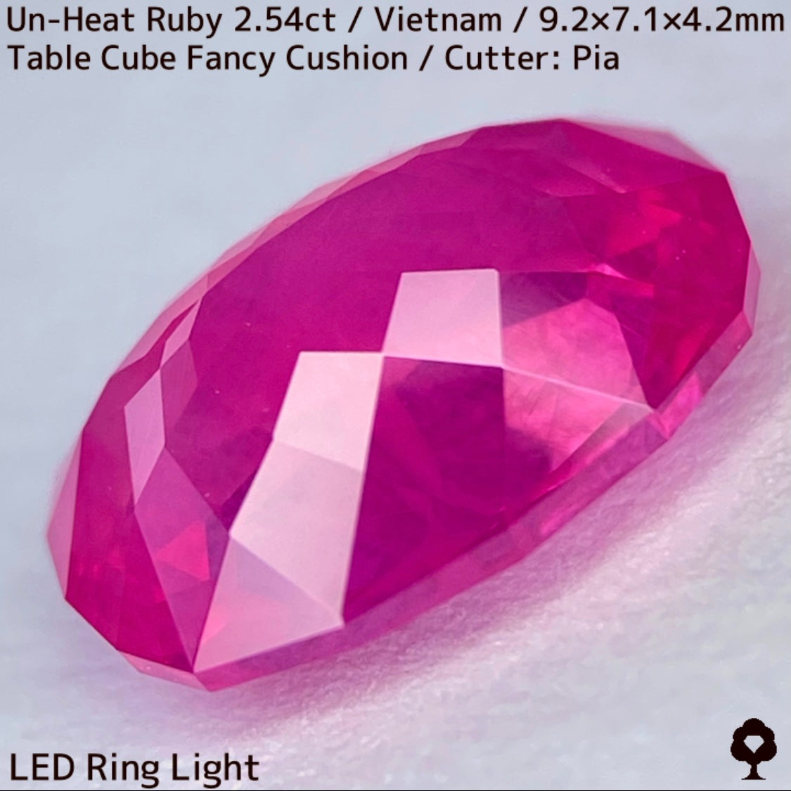 【ルビーフォーカス一級便作品】ベトナム産非加熱ルビー2.54ct