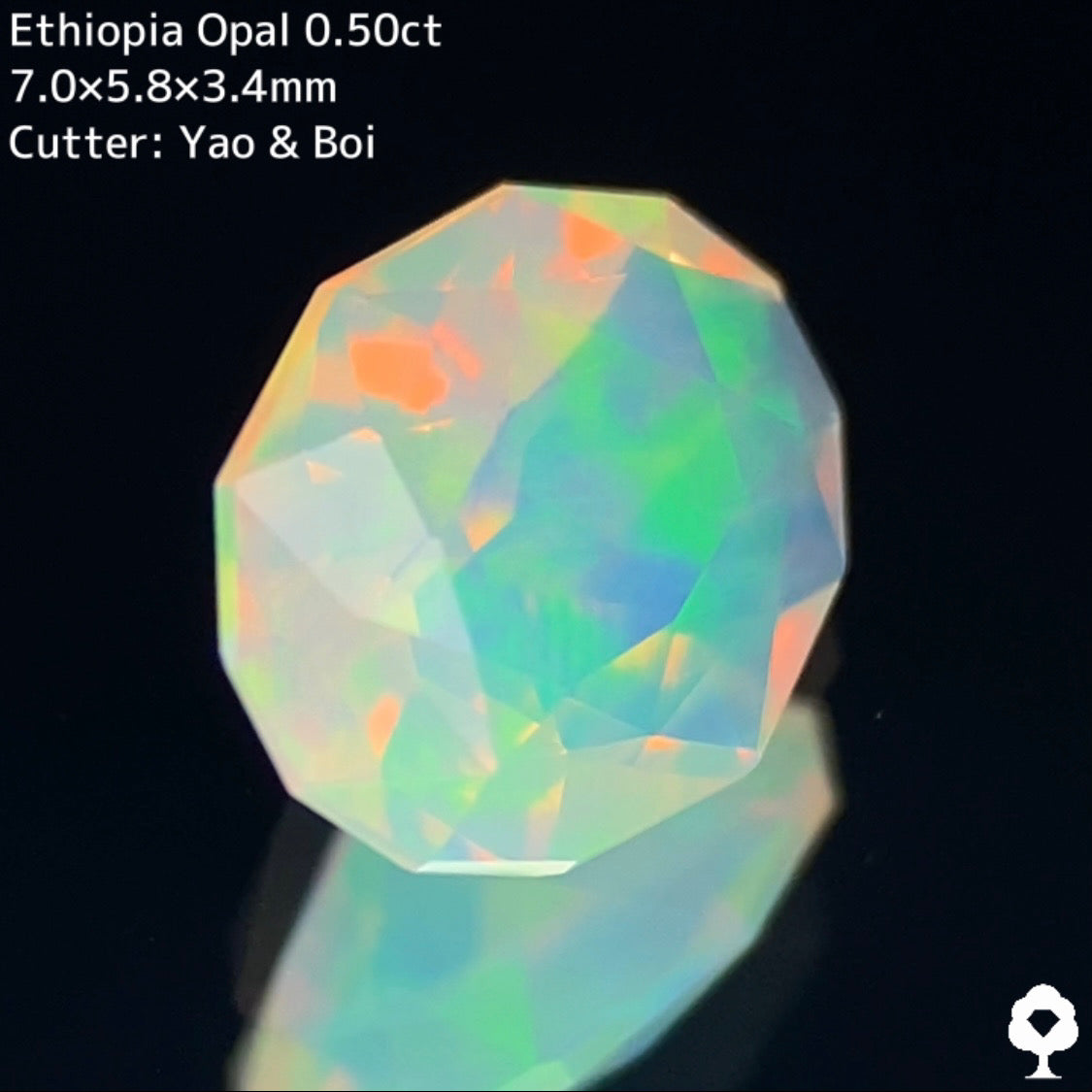 【GTTヤフオクお支払い専用】エチオピアオパール0.50ct