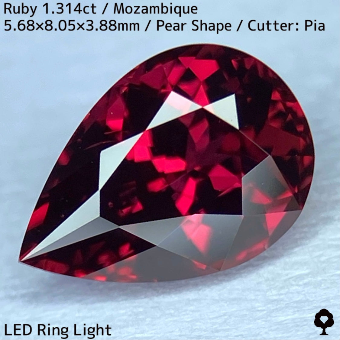 【ルビーフォーカス一級便作品】モザンビーク産ルビー1.314ct