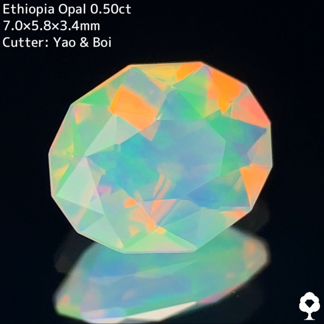 【GTTヤフオクお支払い専用】エチオピアオパール0.50ct