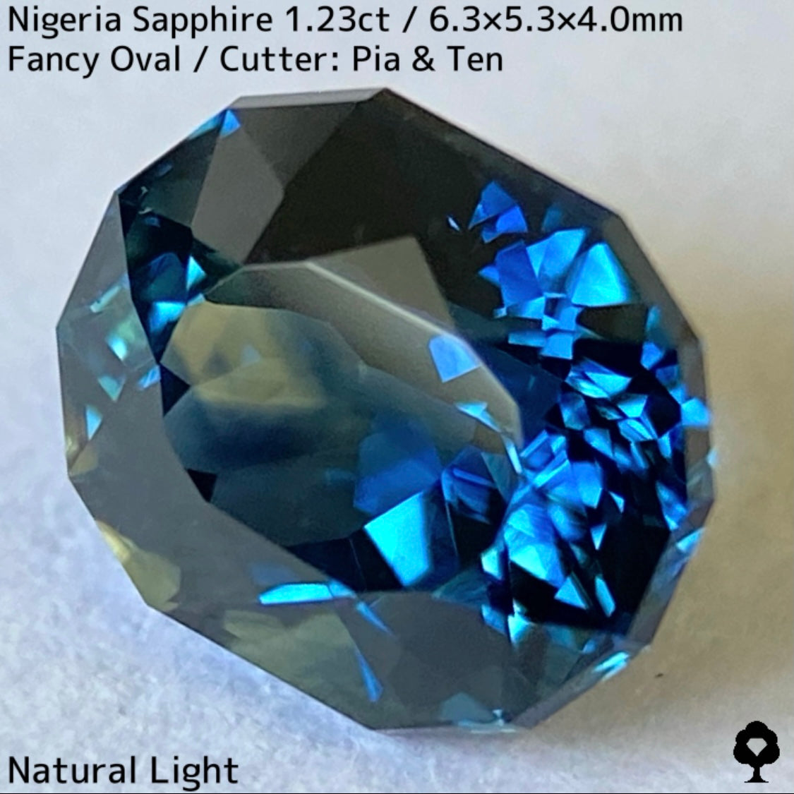 【お客さま専用】ナイジェリア産サファイア1.23ct★コーンフラワーブルーとティールブルーが同時に楽しめる贅沢な超絶美色美結晶