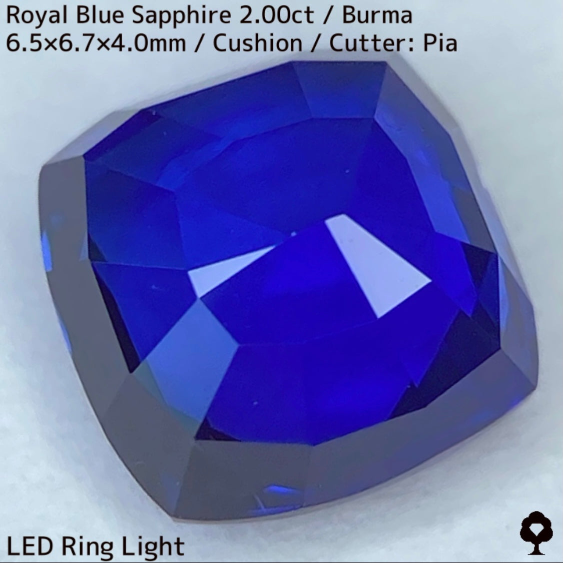 【カットを進めるか選択出来る】ビルマ産ロイヤルブルーサファイア2.00ct★超美色美結晶の希少2.00ctであの大御所が一旦ストップした悩み中だからこその特別プライス