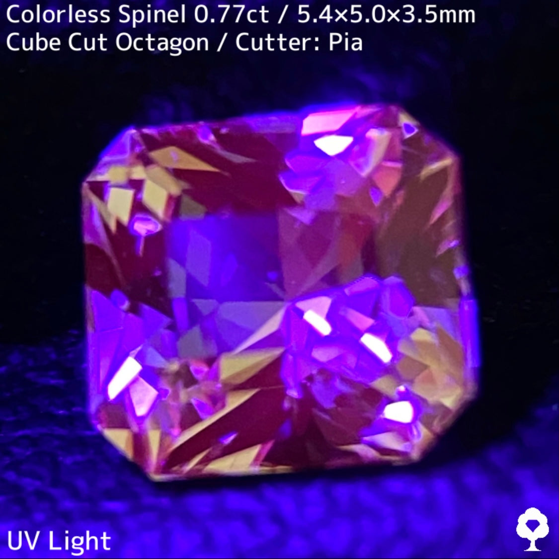 カラーレススピネル0.772ct★ダイヤ顔負けの強烈な煌めき放つレアカラーレス美結晶