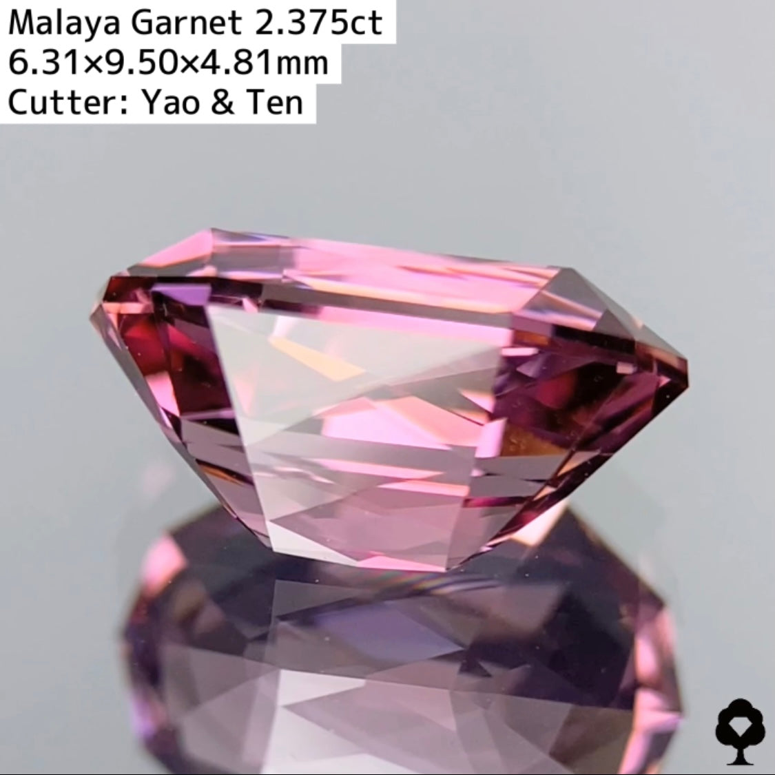 新カットカプセルシザース!色、透明度、カットが揃った マラヤガーネット 2.375ct