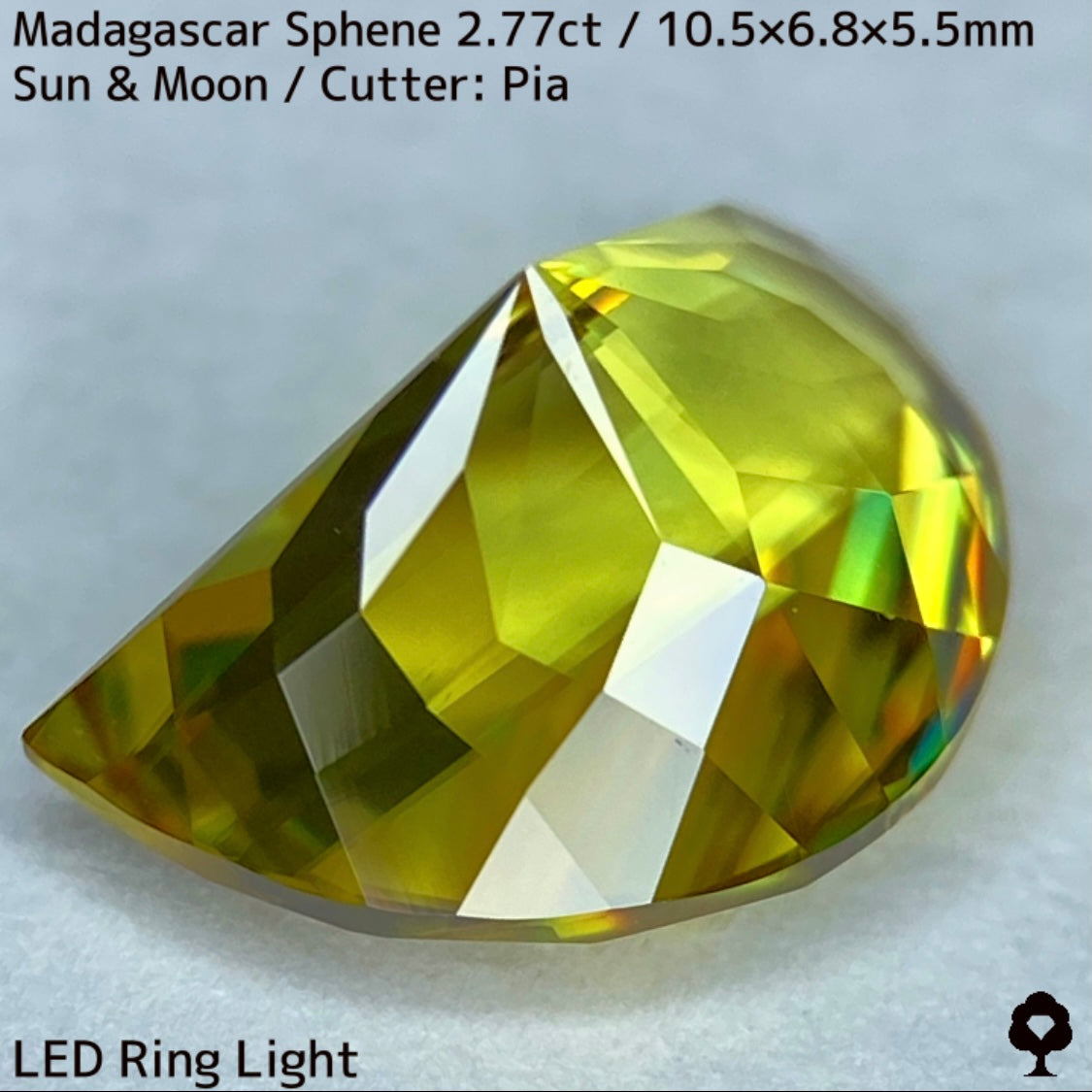 【お客さま専用】マダガスカルスフェーン2.780ct★致命的亀裂を取り去った太陽と月をイメージした煌めき凄まじい美結晶