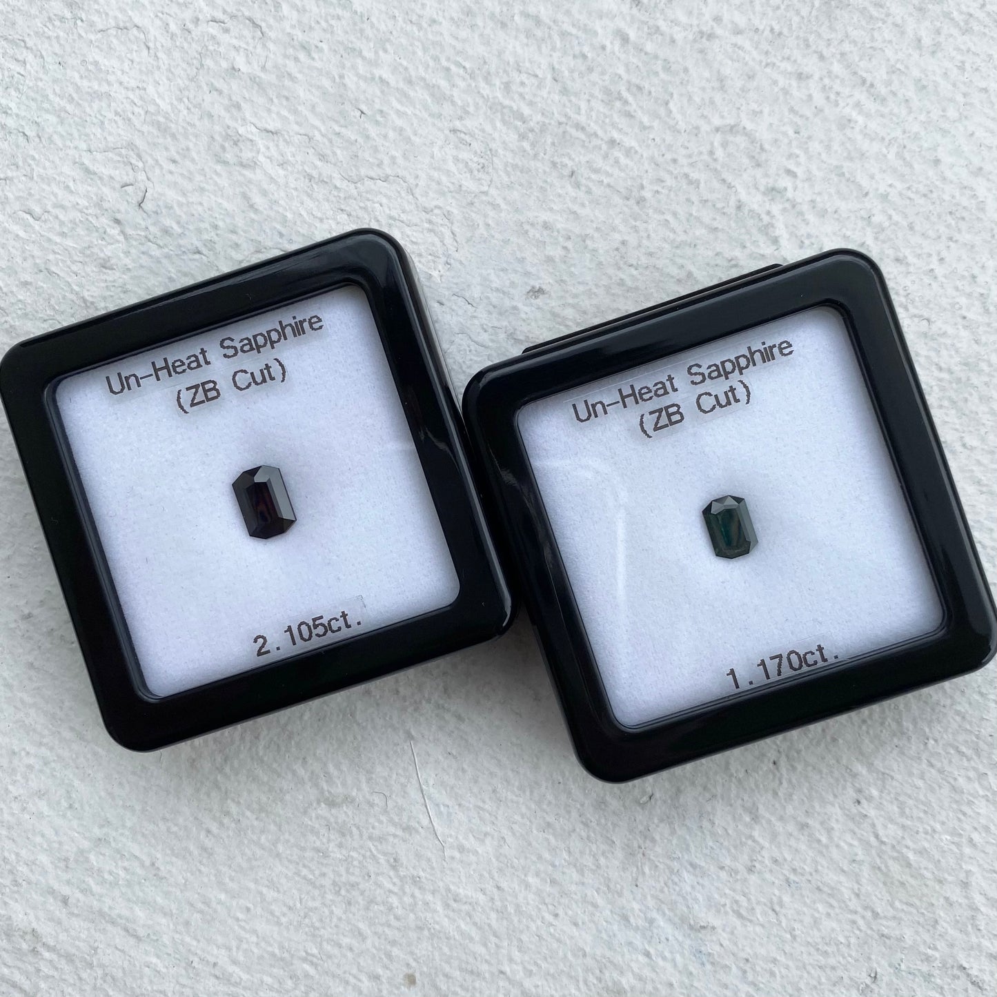 【お客さま専用】非加熱サファイア2.105ct/1.170ct★Live限定プライス★