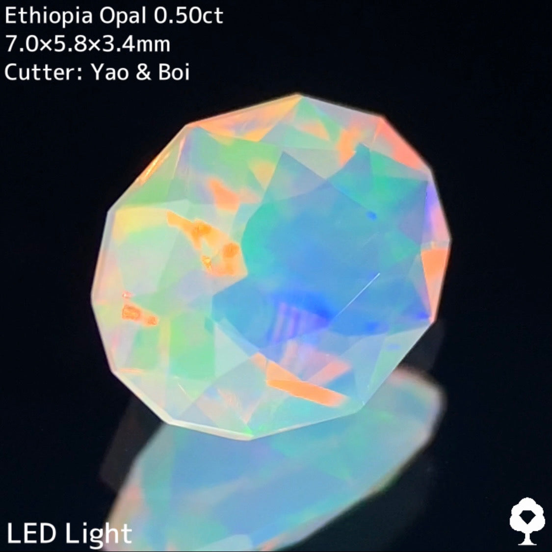 【GTTヤフオクお支払い専用】エチオピアオパール0.50ct