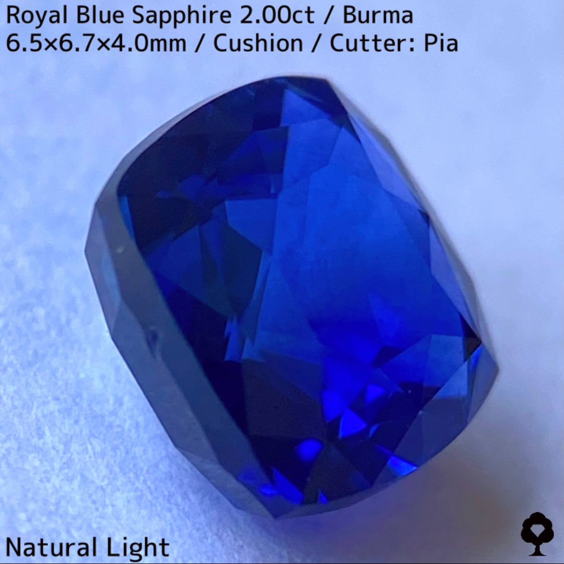 【カットを進めるか選択出来る】ビルマ産ロイヤルブルーサファイア2.00ct★超美色美結晶の希少2.00ctであの大御所が一旦ストップした悩み中だからこその特別プライス
