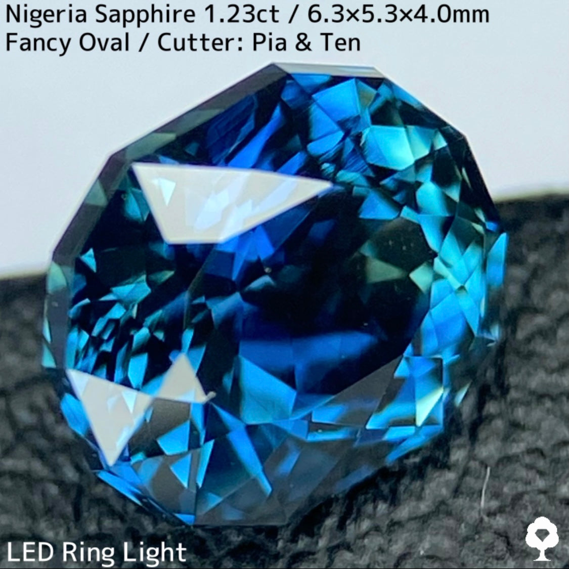 【お客さま専用】ナイジェリア産サファイア1.23ct★コーンフラワーブルーとティールブルーが同時に楽しめる贅沢な超絶美色美結晶