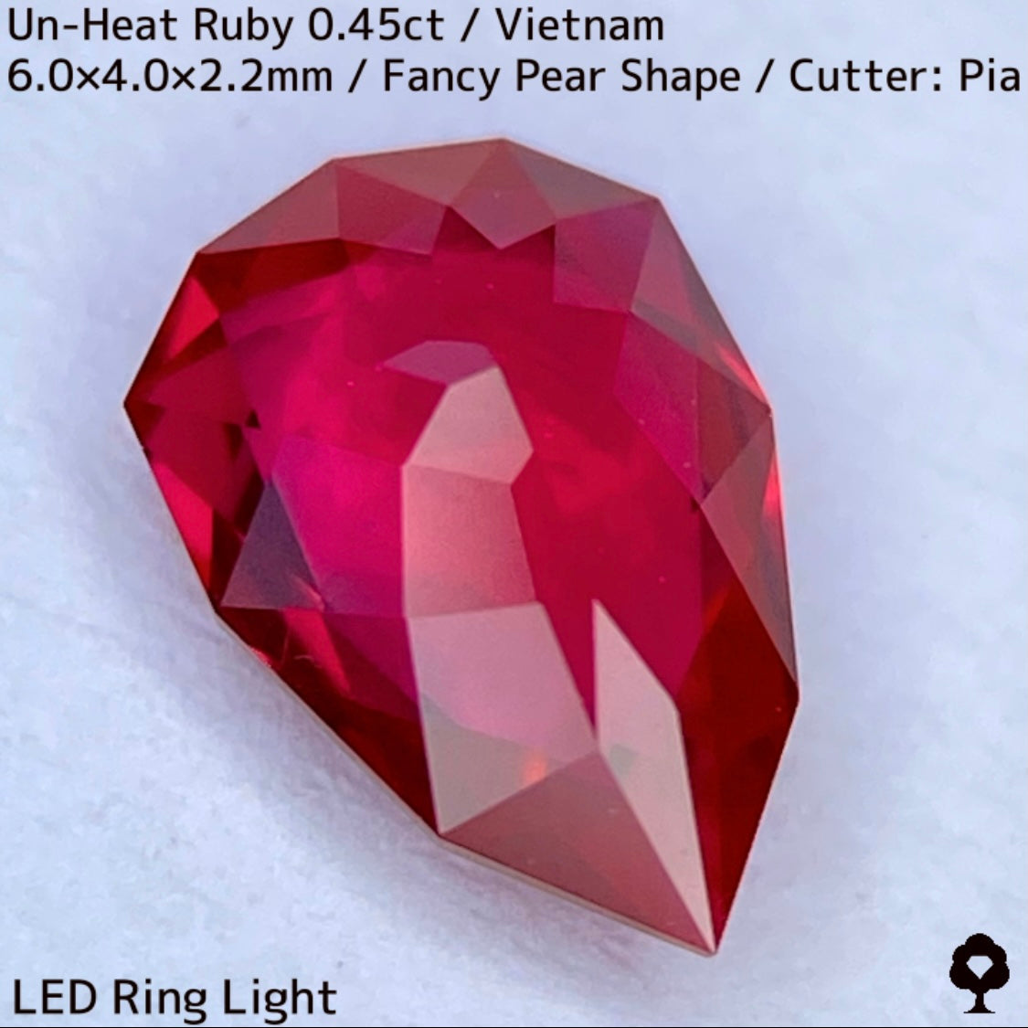 【ご当選者さま専用】ベトナム産非加熱ルビー0.45ct★強烈なネオンの煌めき放つ一級品質の超美色美結晶★コランダムフォーカスプライス