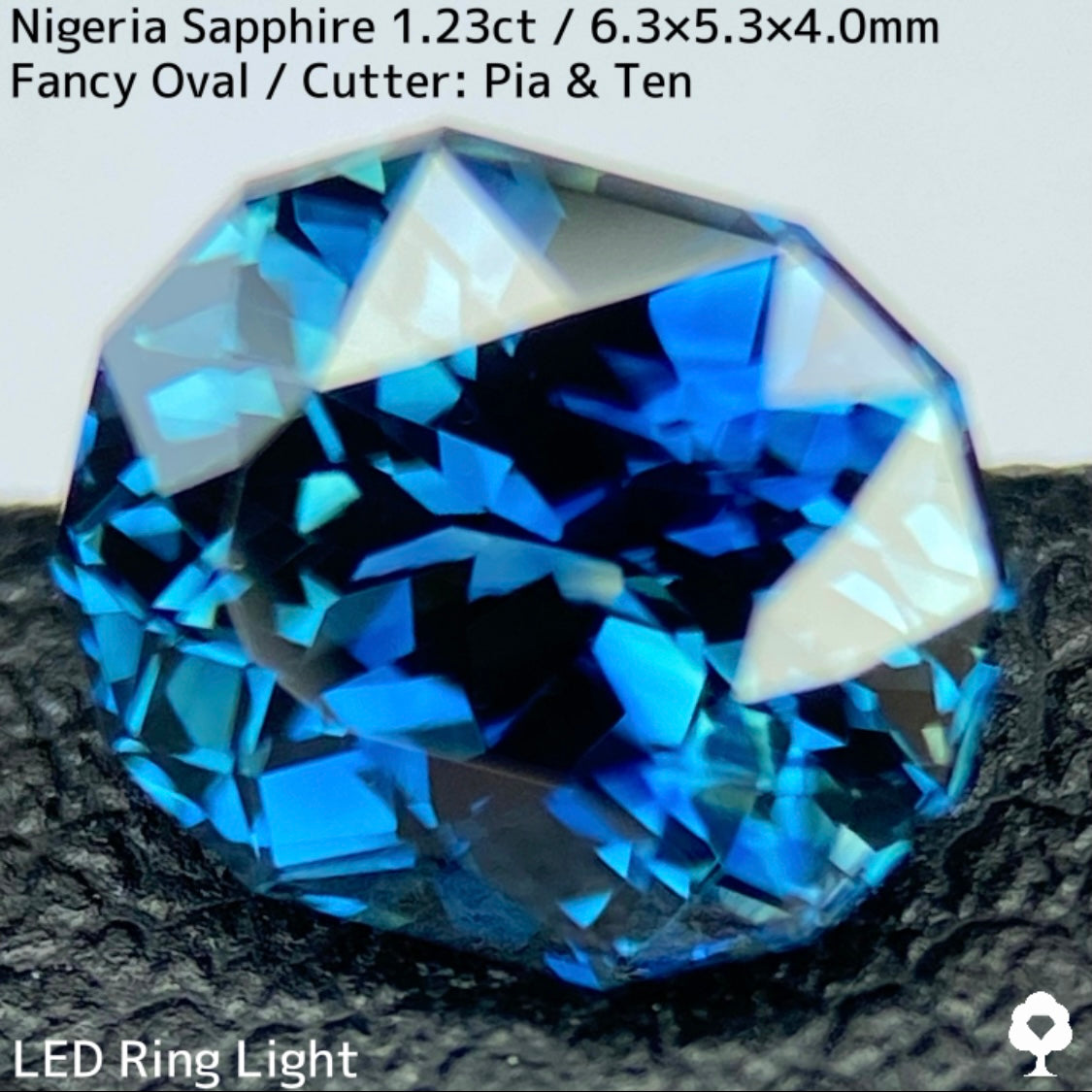 【お客さま専用】ナイジェリア産サファイア1.23ct★コーンフラワーブルーとティールブルーが同時に楽しめる贅沢な超絶美色美結晶