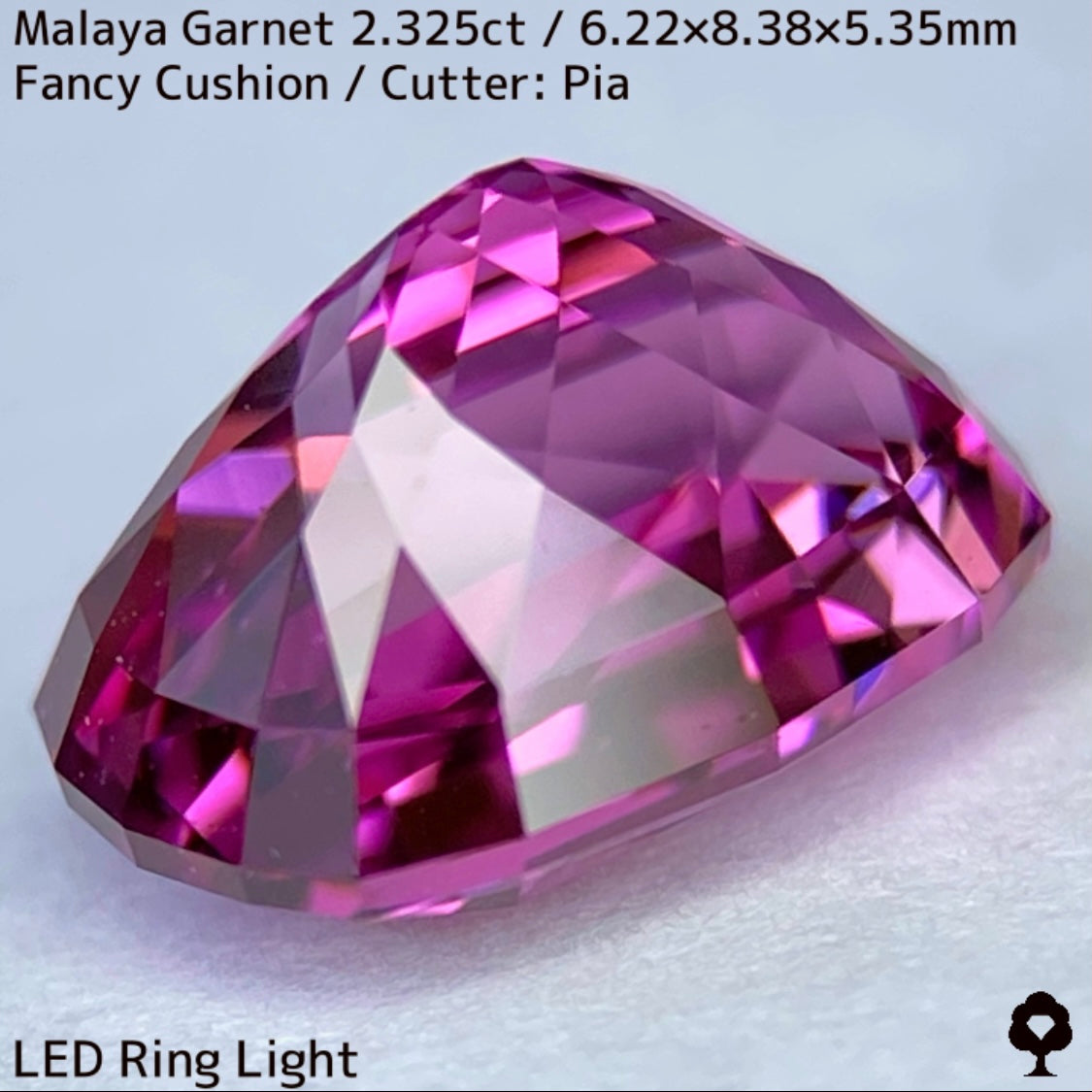 マラヤガーネット2.325ct★ハンパじゃない煌めきのスーパートップクオリティの美色美結晶