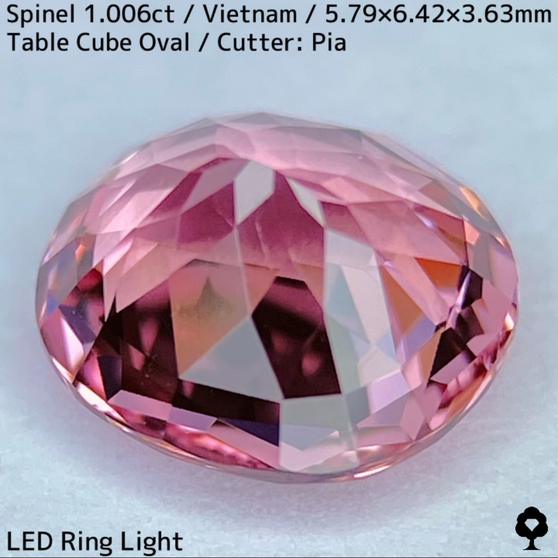 ベトナム産スピネル1.006ct★パパラチァカラーの見事な1ctアップ美結晶の煌めき止まらない