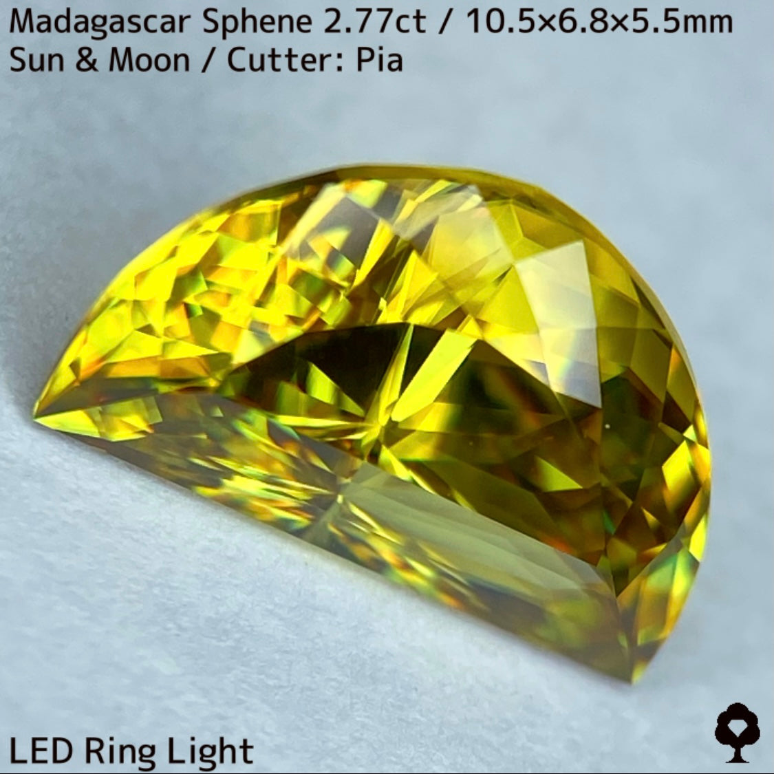 【お客さま専用】マダガスカルスフェーン2.780ct★致命的亀裂を取り去った太陽と月をイメージした煌めき凄まじい美結晶