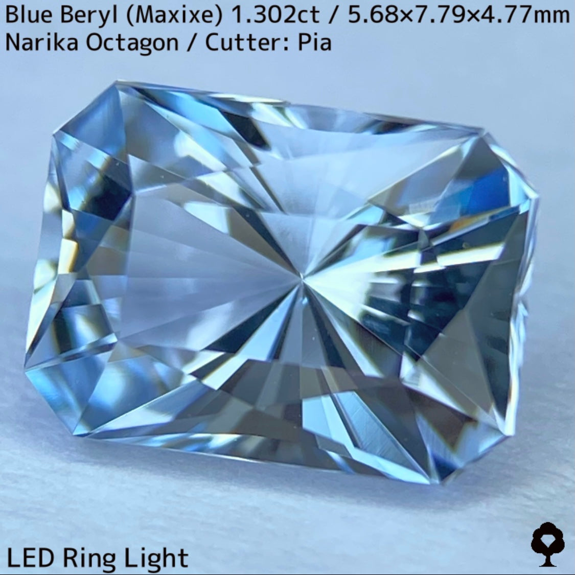【お客さま専用】ブルーベリル(マシーシェ)1.302ct★3月誕生石?特別プライス
