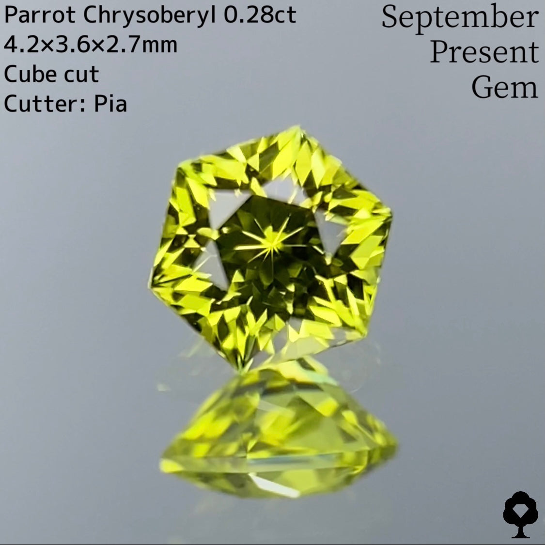 パロットクリソベリル(ZB Cut) 0.28ct.-