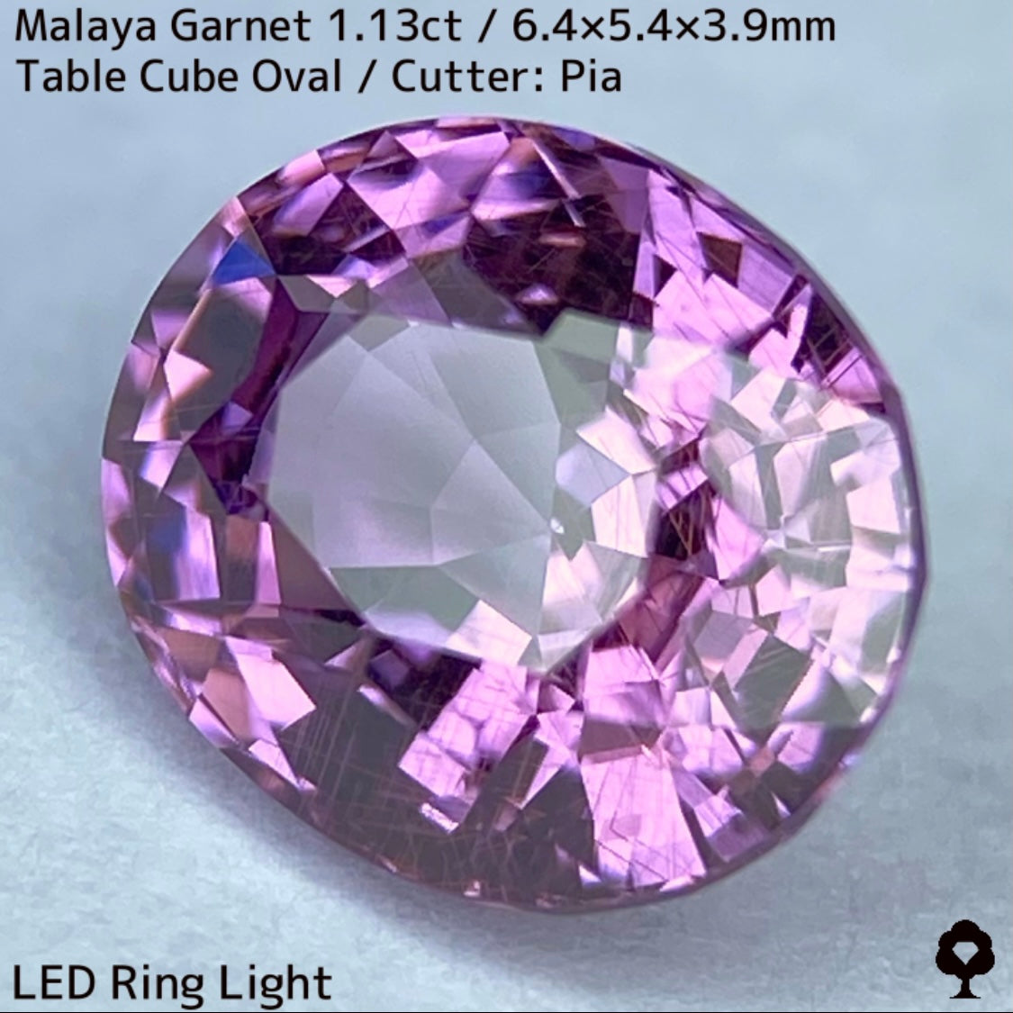 【ご当選者さま専用】マラヤガーネット1.13ct★光や時間によって変わる美ピンクの針インクル入り美結晶は煌きが止まらない