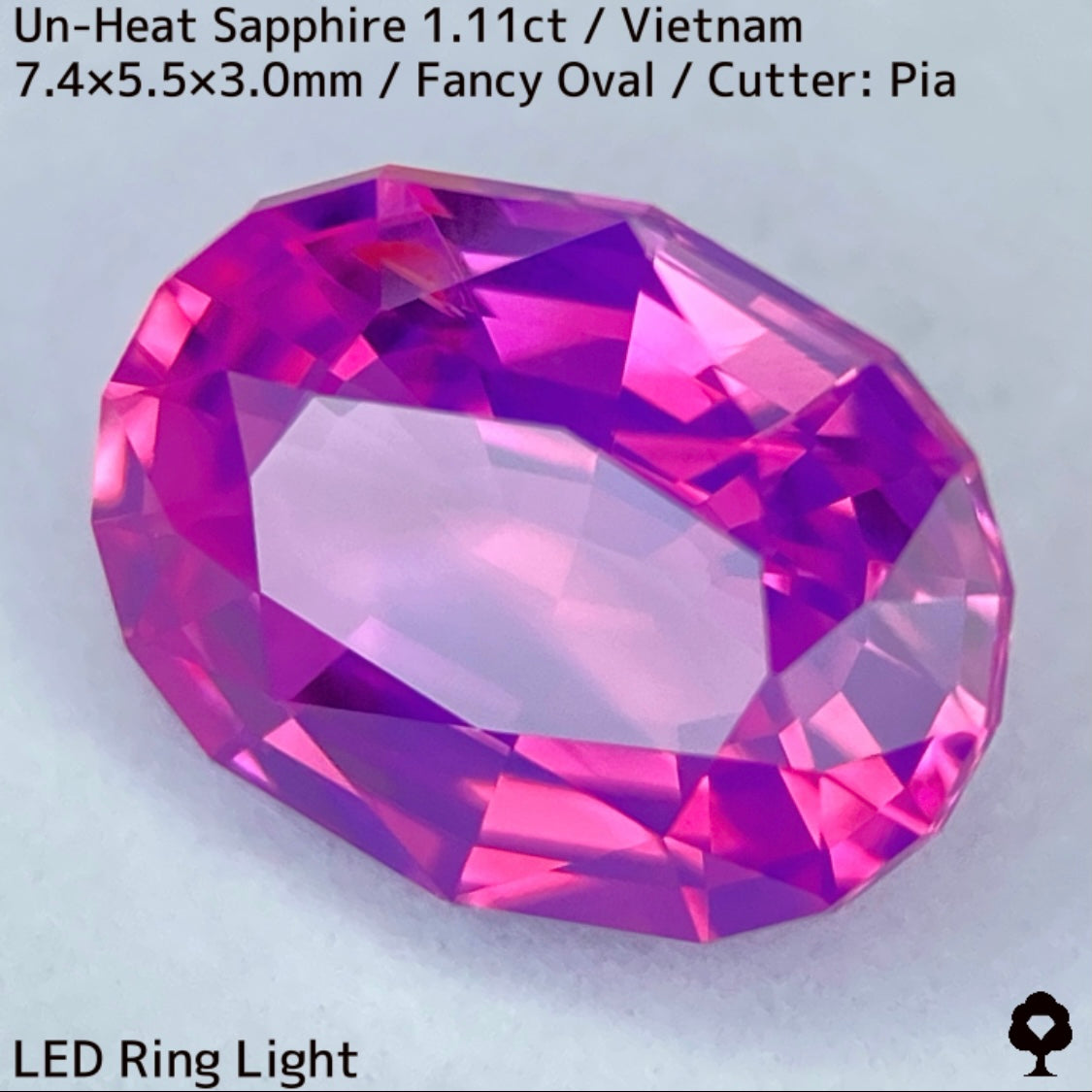 ベトナム産非加熱サファイア1.11ct