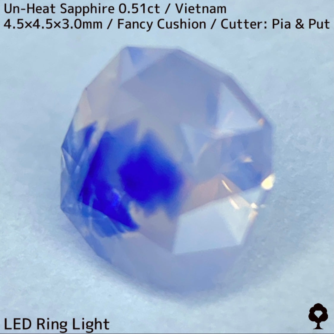 【お客さま専用】ベトナム産非加熱サファイア0.51ct