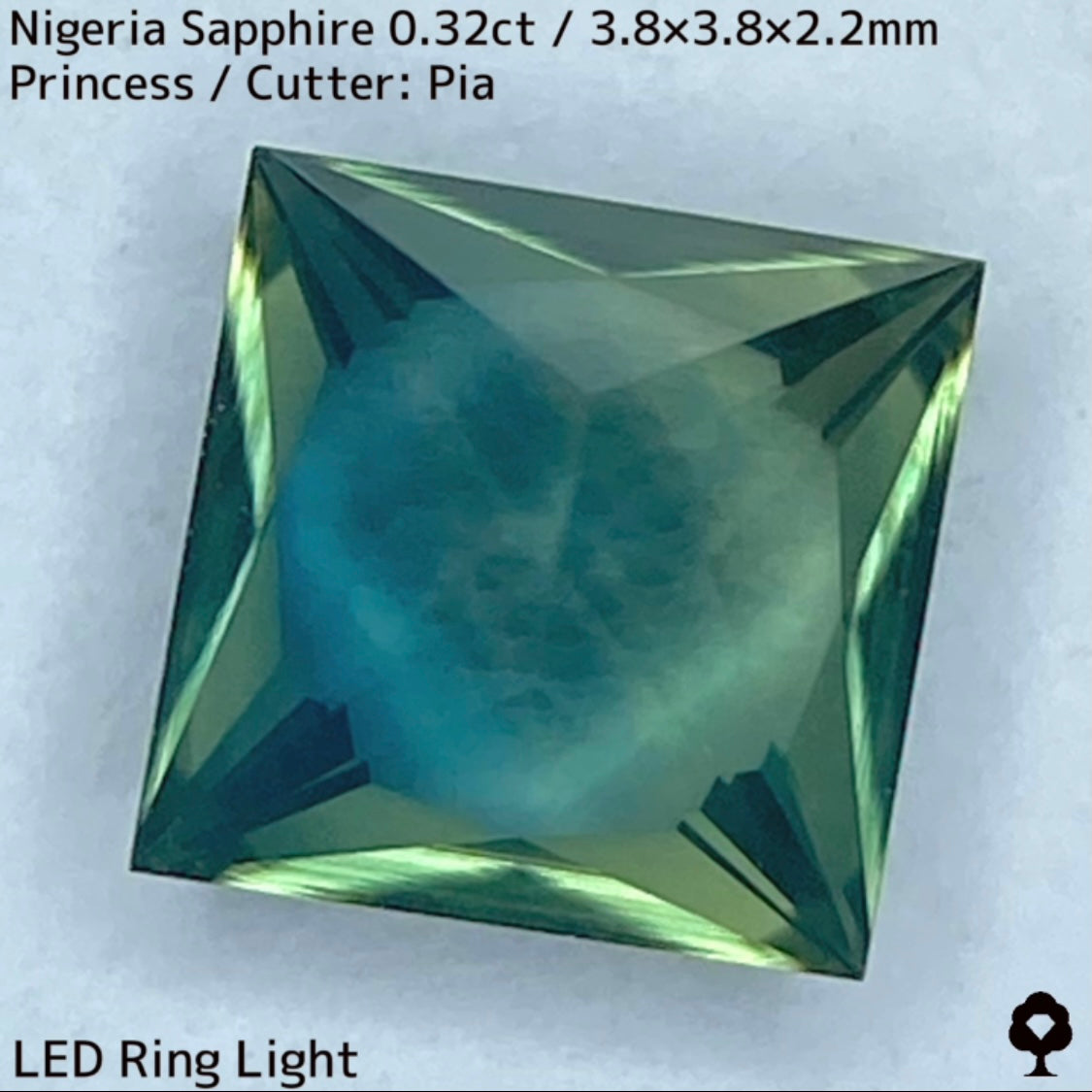 サファイア産地見比べ2石セット計0.64ct★ナイジェリア産0.32ct/タイ産0.32ct