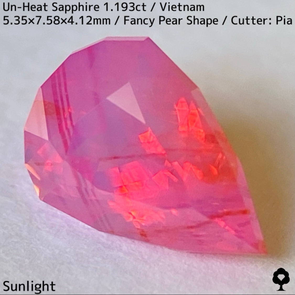【ご当選者さま専用】ベトナム産非加熱サファイア1.193ct★コランダムフォーカス抽選販売プライス