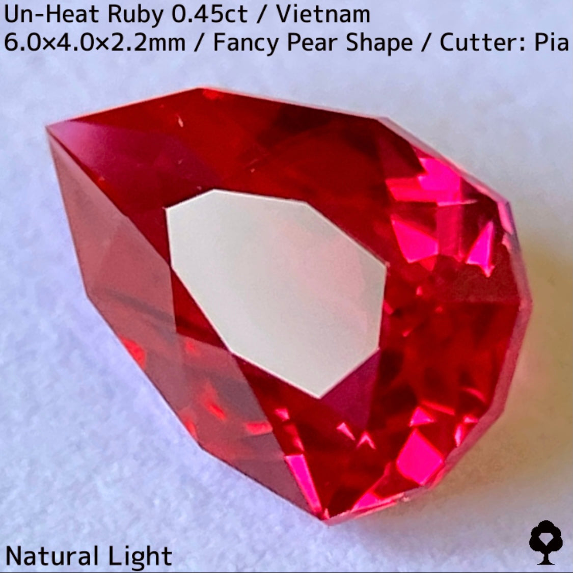 【ご当選者さま専用】ベトナム産非加熱ルビー0.45ct★強烈なネオンの煌めき放つ一級品質の超美色美結晶★コランダムフォーカスプライス