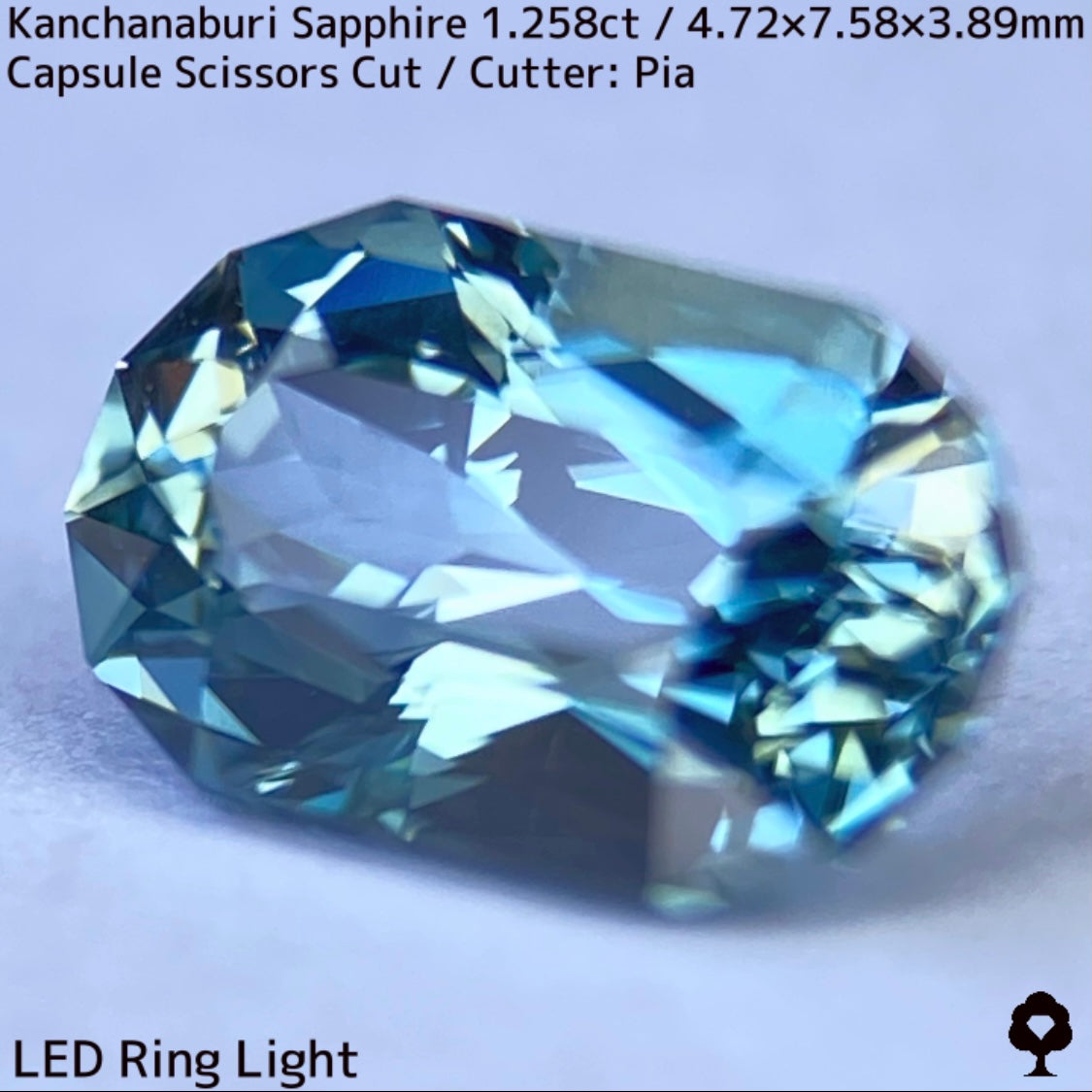 【ご当選者さま専用】まほチケPRプレキャン★カンチャナブリー産サファイア1.258ct