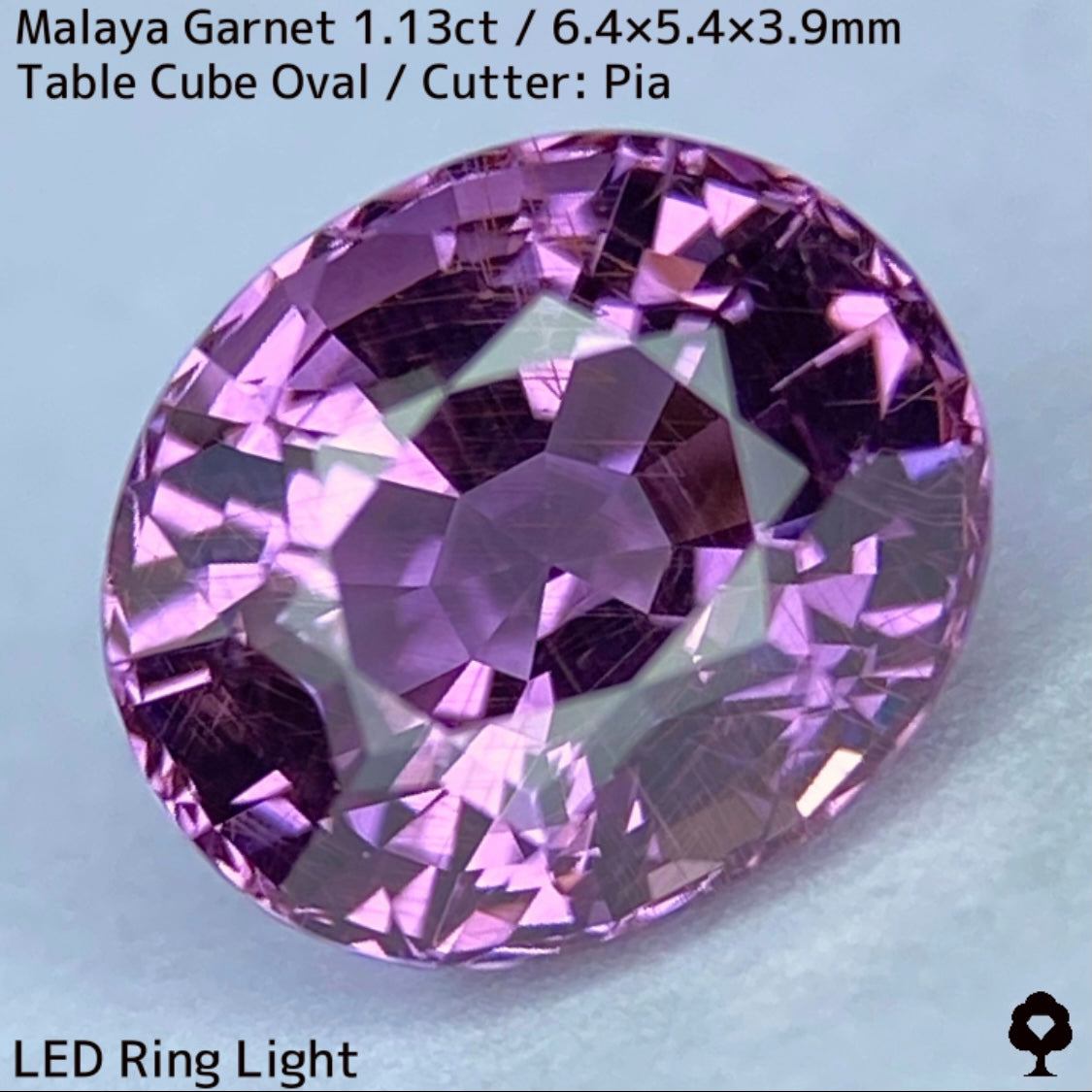 【ご当選者さま専用】マラヤガーネット1.13ct★光や時間によって変わる美ピンクの針インクル入り美結晶は煌きが止まらない