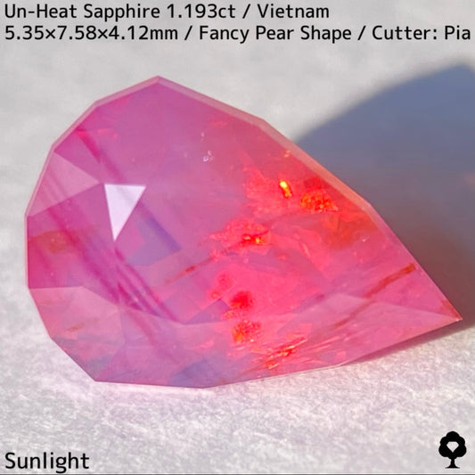 【ご当選者さま専用】ベトナム産非加熱サファイア1.193ct★コランダムフォーカス抽選販売プライス
